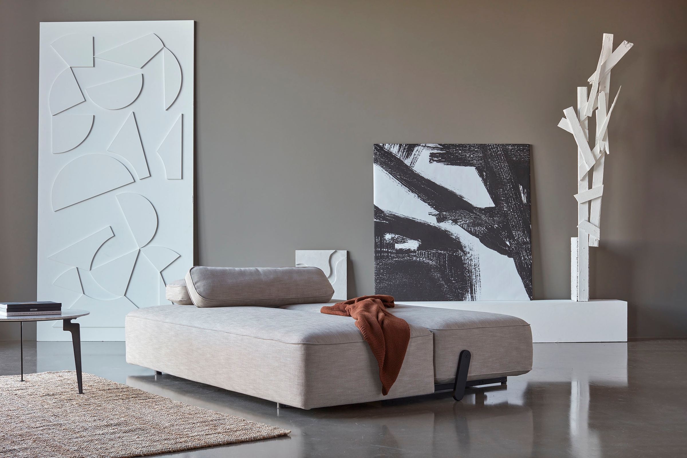 INNOVATION LIVING ™ Schlafsofa »YONATA Sofa im aktuellen Design, hoher Komfort, elegant und hochwertig«, komfortable Taschenfederkernpolsterung, Breite Liegefläche 149 cm