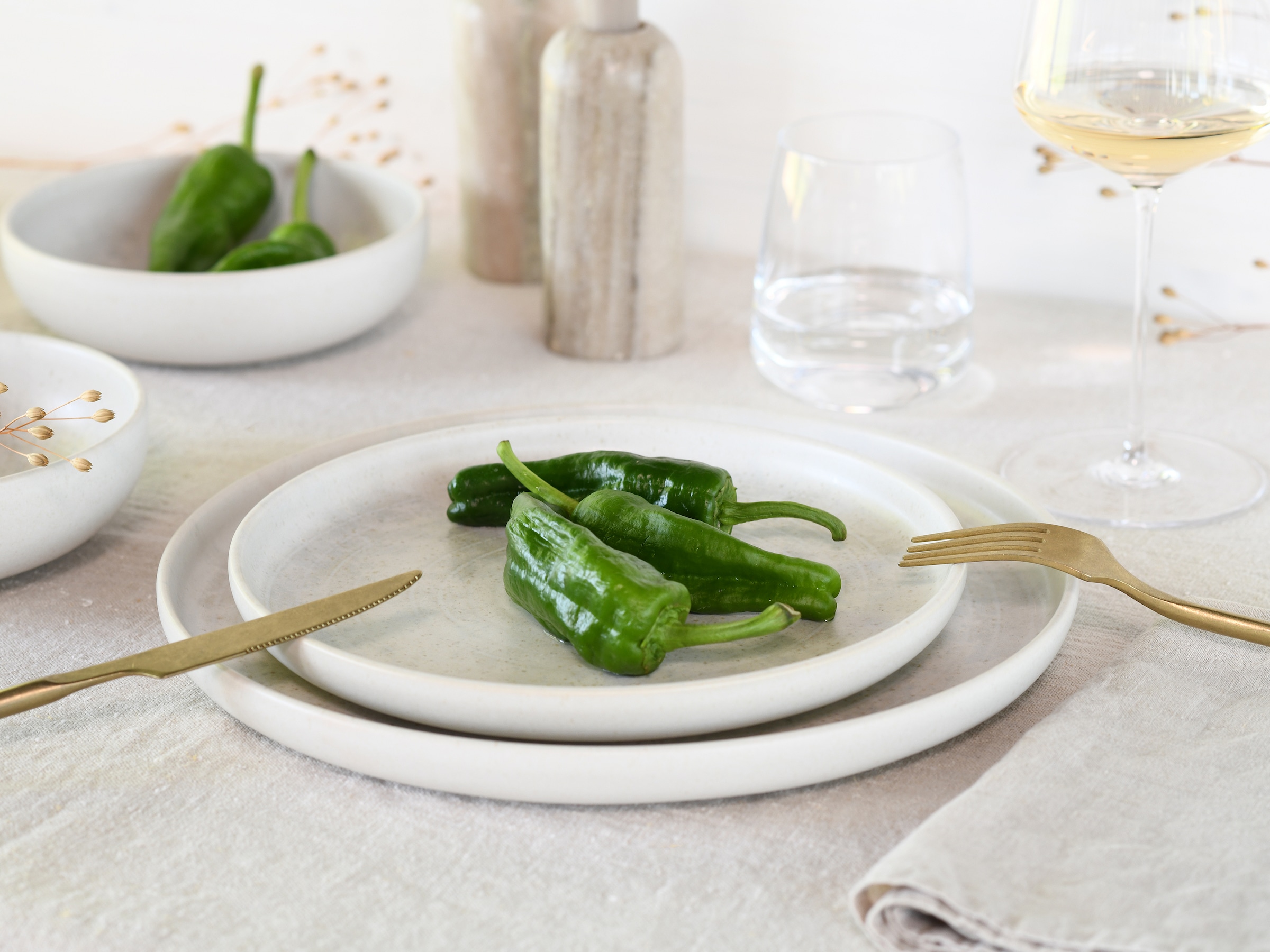 CreaTable Teller-Set »Uno Athena, Tellerset 12-tlg« Ringe-Relief, Vintage Style