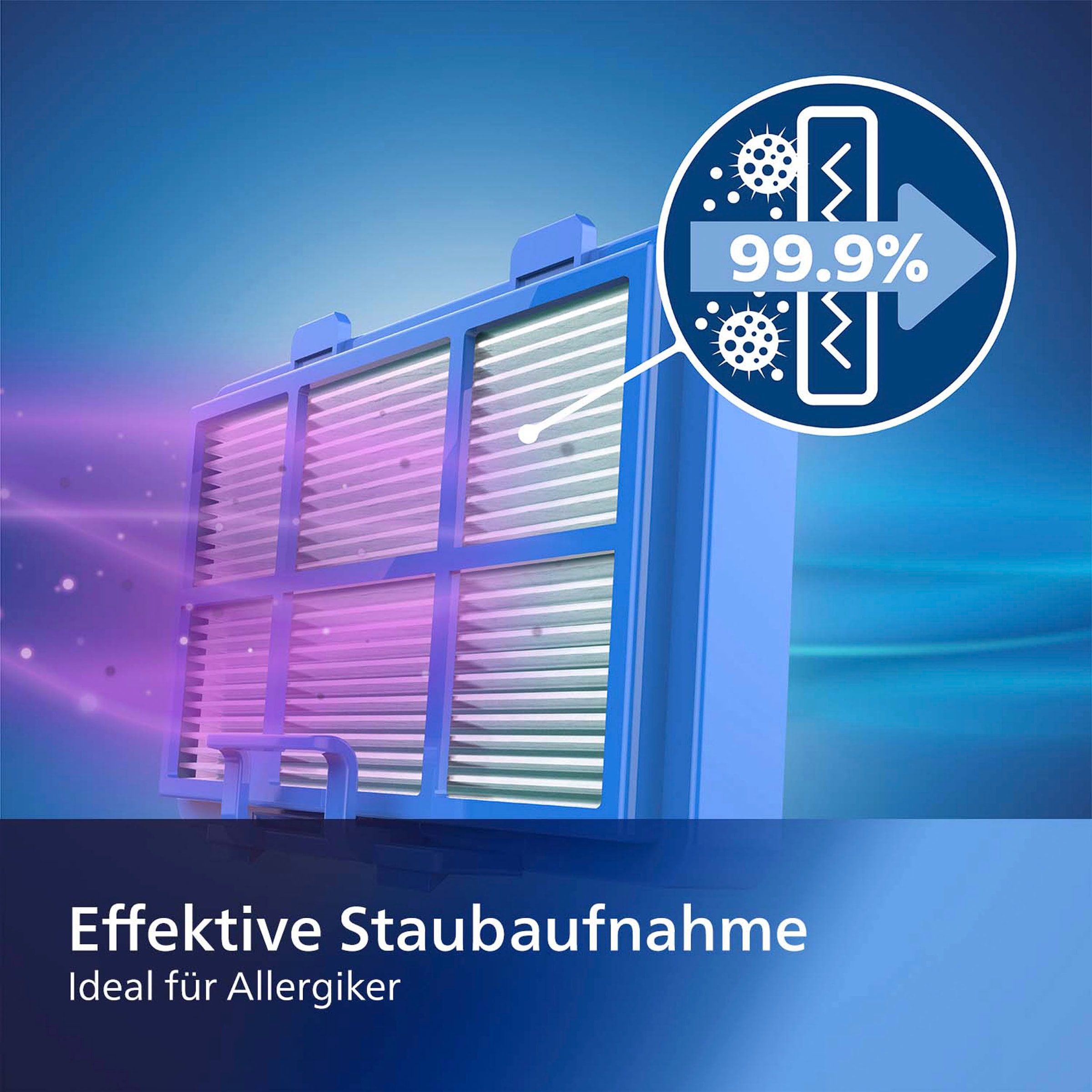 Philips Bodenstaubsauger »XD3110/09 3000 Serie«, 900 W, mit Beutel, Allergiefilter, mit 3 l Fassungsvermögen und TriActive-Düse