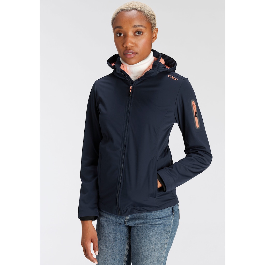 CMP Softshelljacke, mit Kapuze