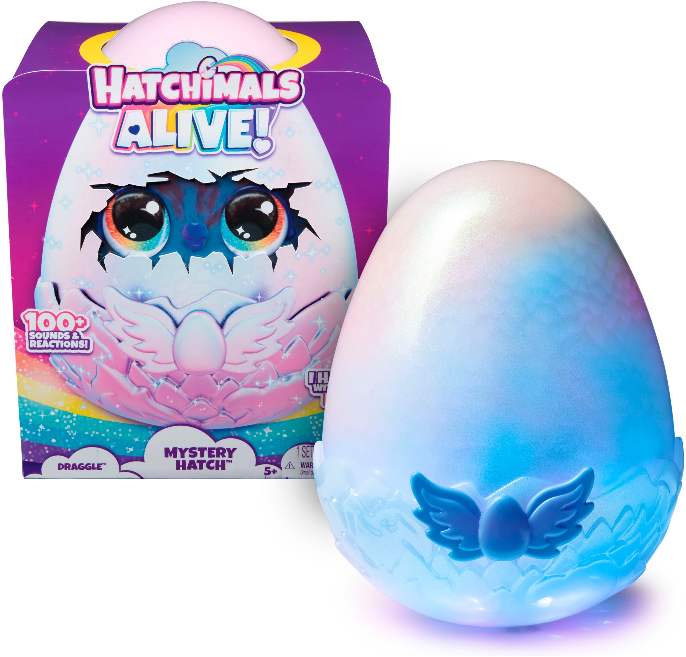 Spielfigur »Hatchimals Big Egg - Secret Hatch Draggle«, mit Licht und Sound