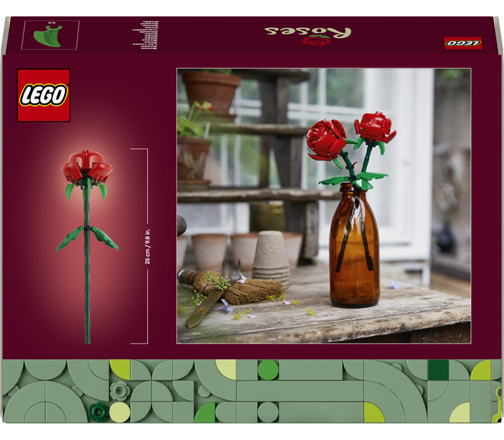 LEGO® Konstruktionsspielsteine »Rosen (40460), Lego Botanicals« Made in Europe