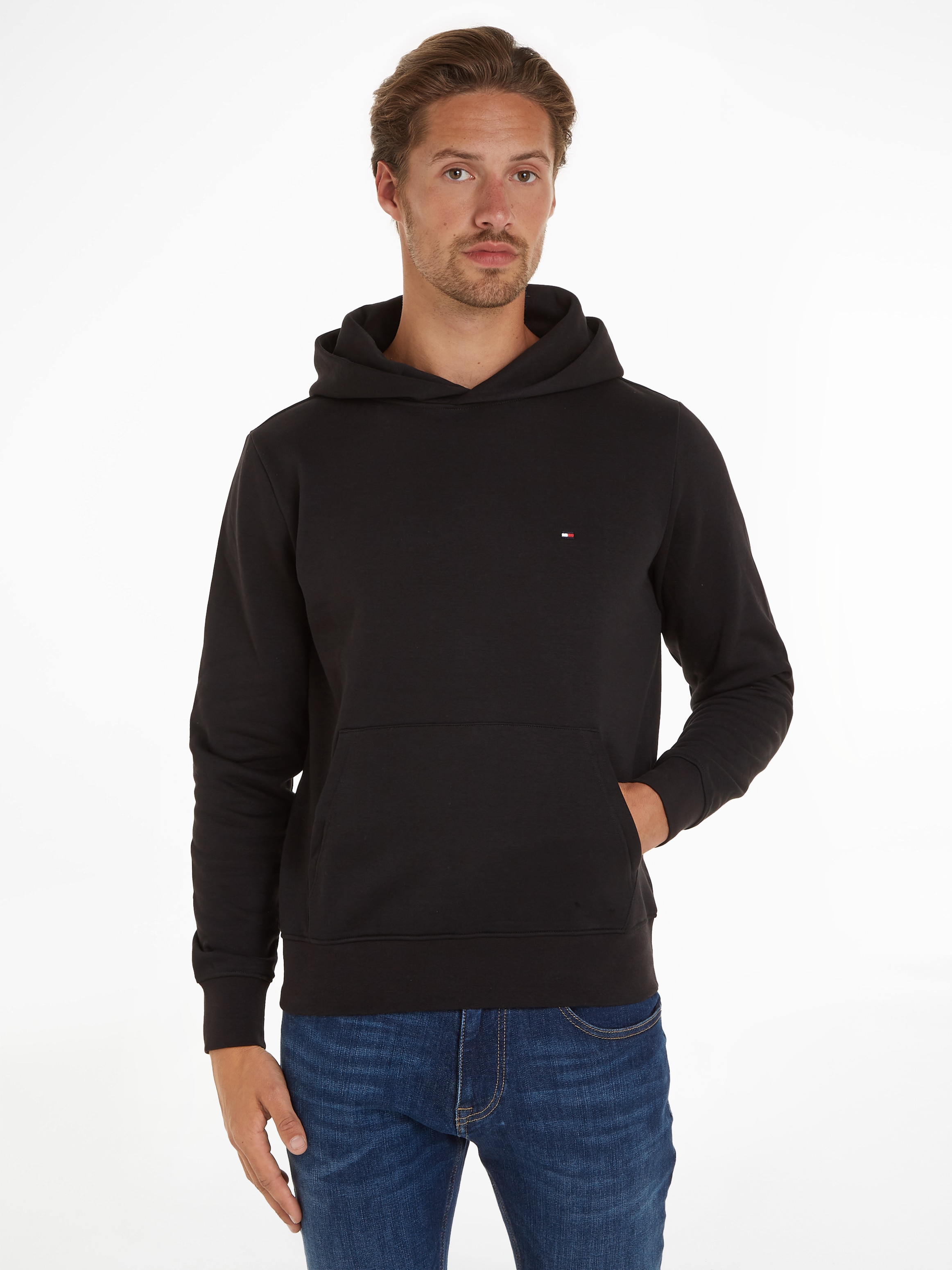 Tommy Hilfiger Hoodie »FLAG LOGO HOODY«, mit Kängurutasche vorne
