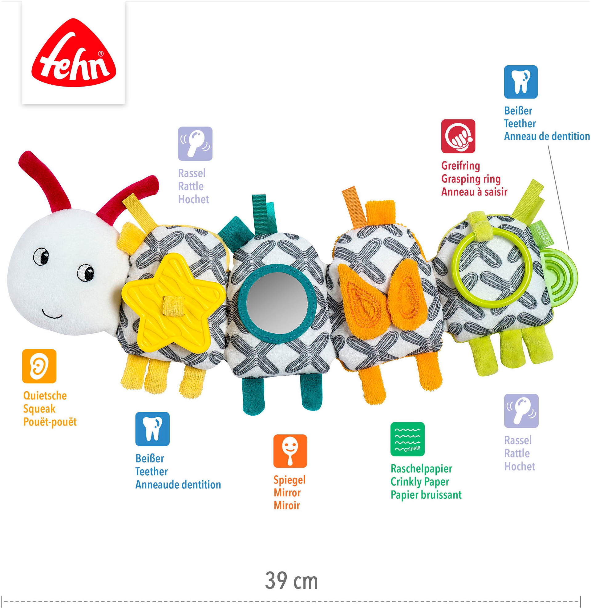 Fehn Greifspielzeug »Activity-Raupe«