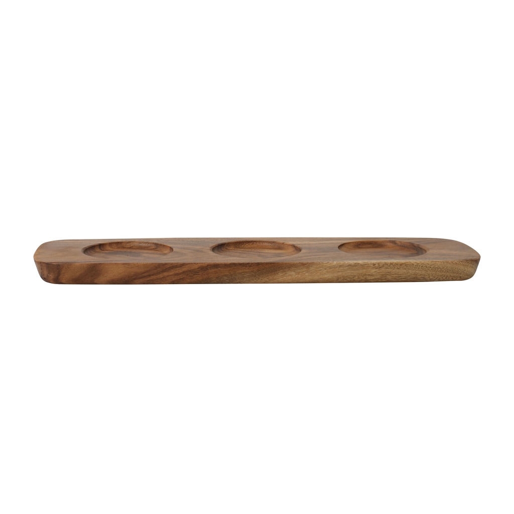 Villeroy & Boch Servierplatte »Tablett für Dipschälchen Artesano Original 30 x 9 cm braun-grau«