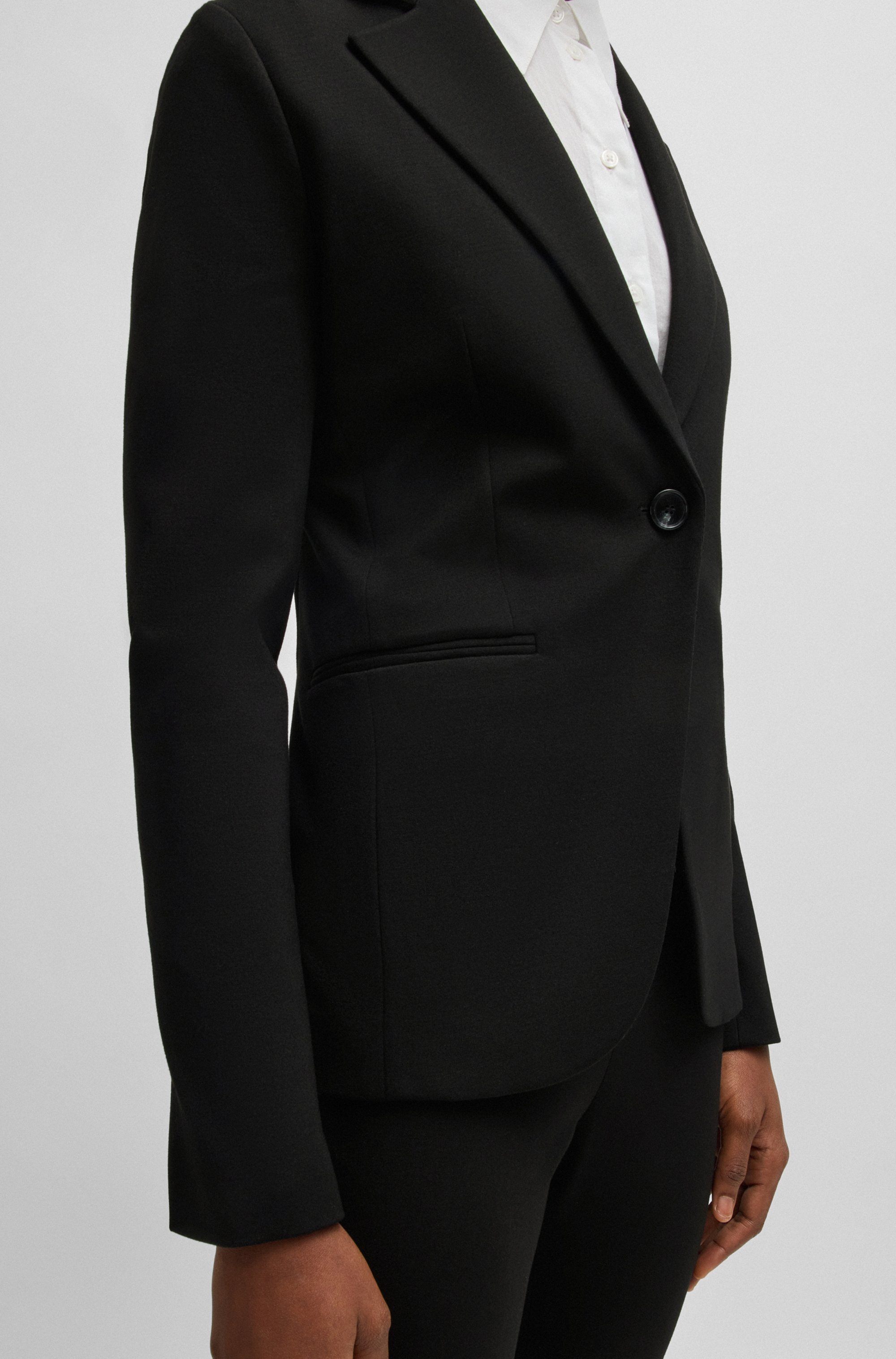 BOSS ORANGE Longblazer »Jaslim Premium Damenmode«, mit geschlitzten Ärmeln