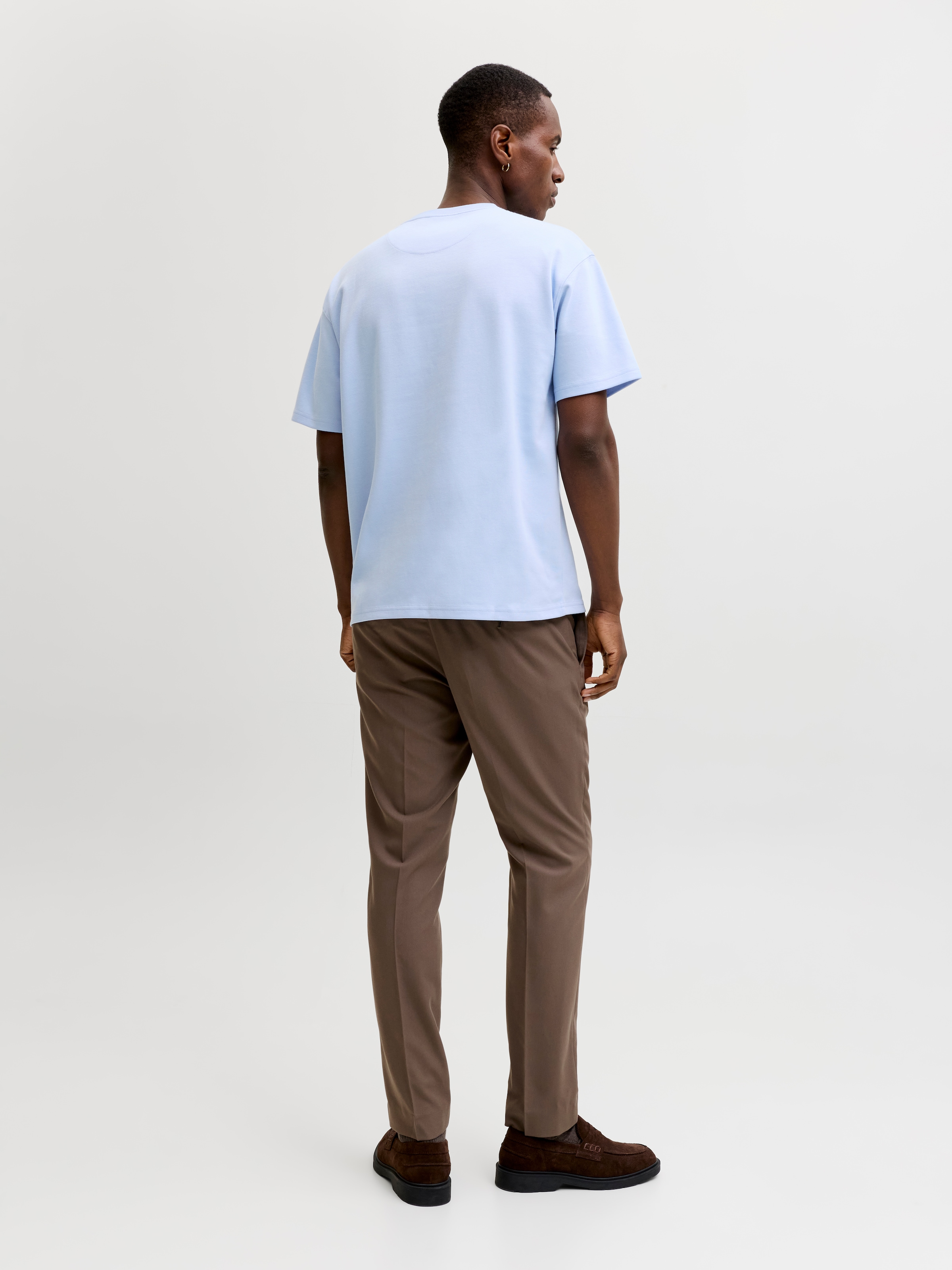 Jack & Jones Kurzarmshirt »JPRBLAETHAN SS LOGO TEE SN« Materialmix, regular fit