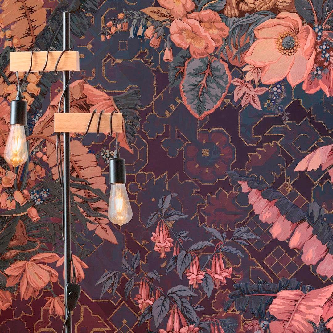 Komar Vliestapete »Digitaldruck Vlies - Orient Violet - Größe 200 x 270 cm«, bedruckt, Wohnzimmer, Schlafzimmer
