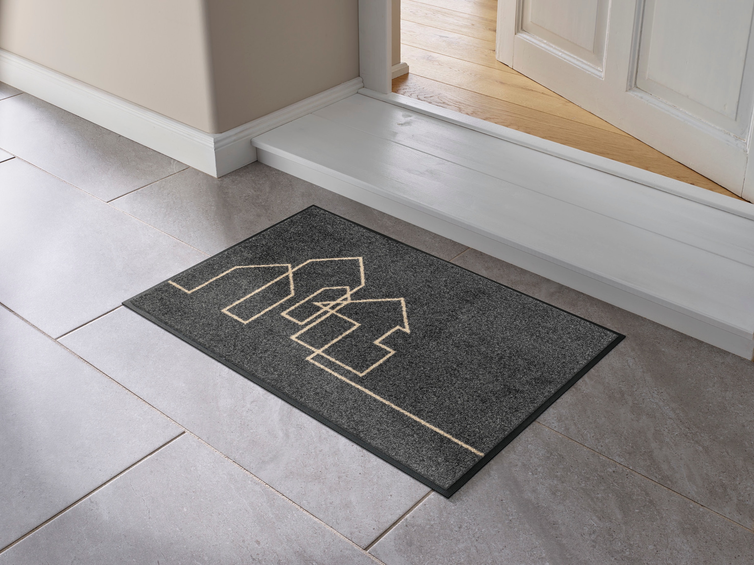 wash+dry by Kleen-Tex Fußmatte »Linestreet« rechteckig 7 mm Höhe