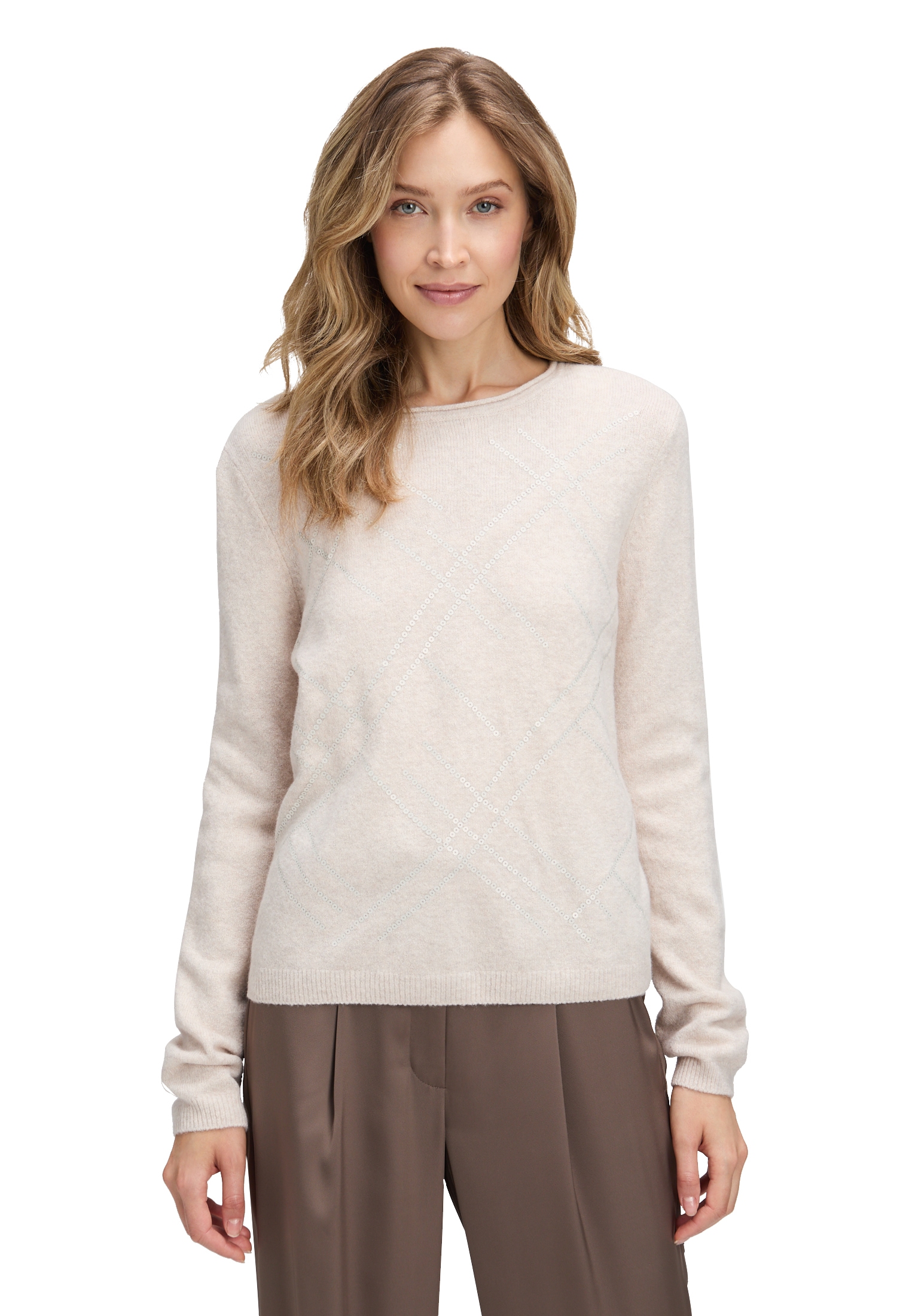 Betty Barclay Rundhalspullover »Feinstrickpullover mit Applikation«