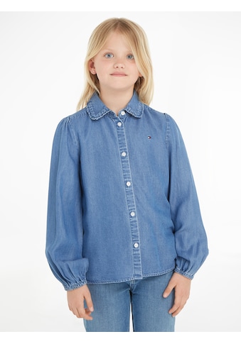 Klassische Bluse »TENCEL RUFFLE COLLAR SHIRT«