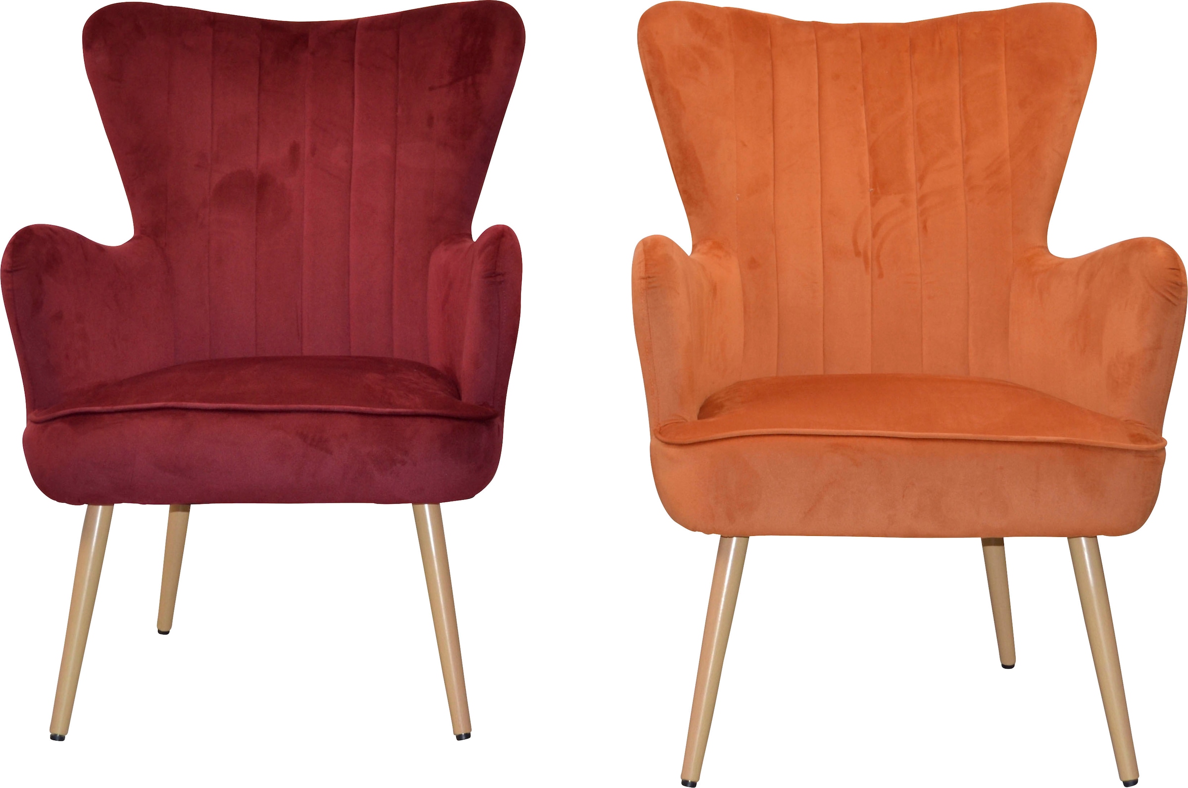 Stahlrohr, bei OTTO bestellen Sessel, natur aus lackiert Beinen mit holzfarben Polstersessel Home affaire