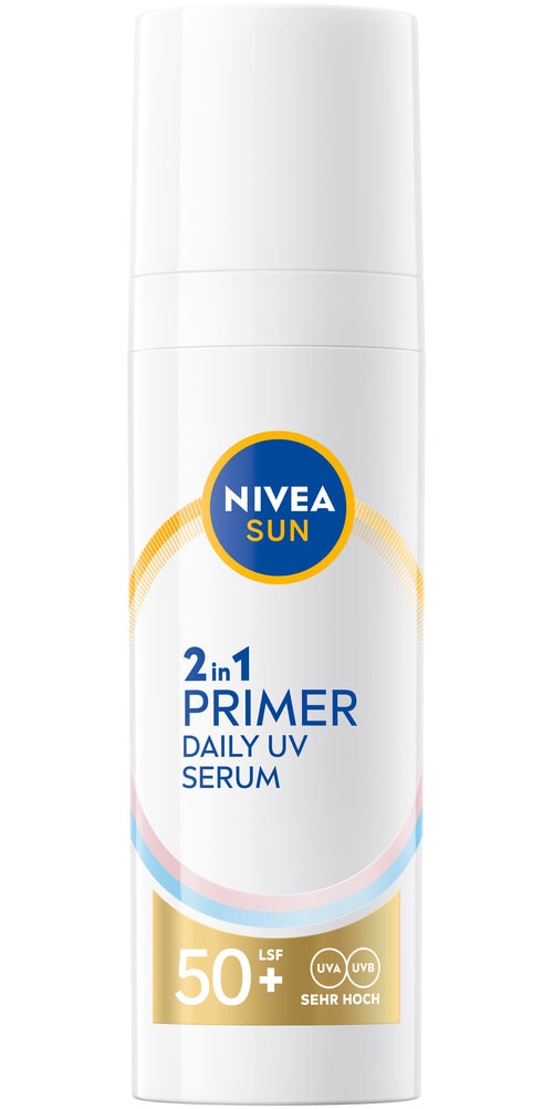 Nivea Sun Sonnenschutzpflege »NIVEA SUN UV Gesicht 2in1 Primer Serum LSF 50+«