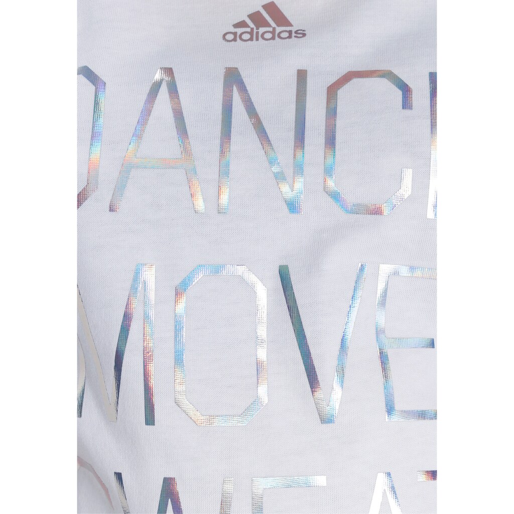 adidas Performance T-Shirt »DANCE METALLIC-PRINT«