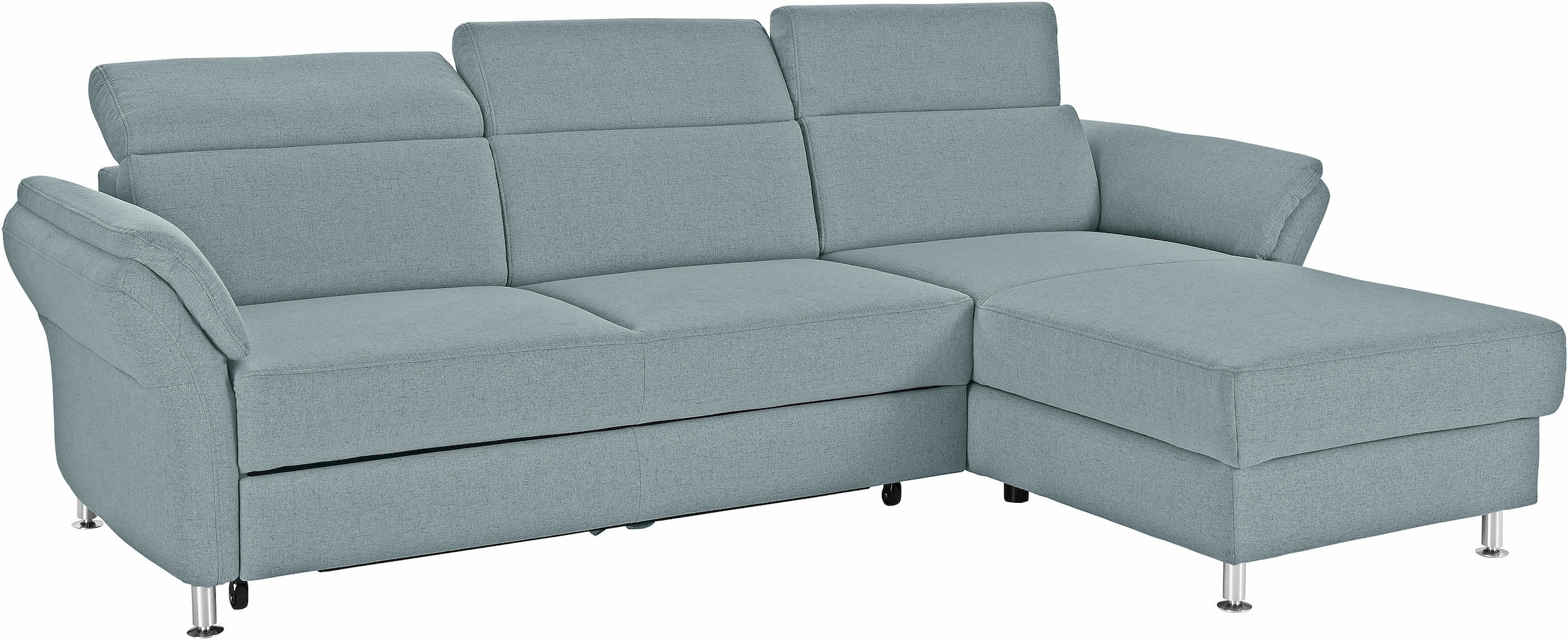 sit&more Ecksofa »Avignon L-Form« Kopfteilverstellung, wahlweise mit Schlaffunktion und Bettkasten