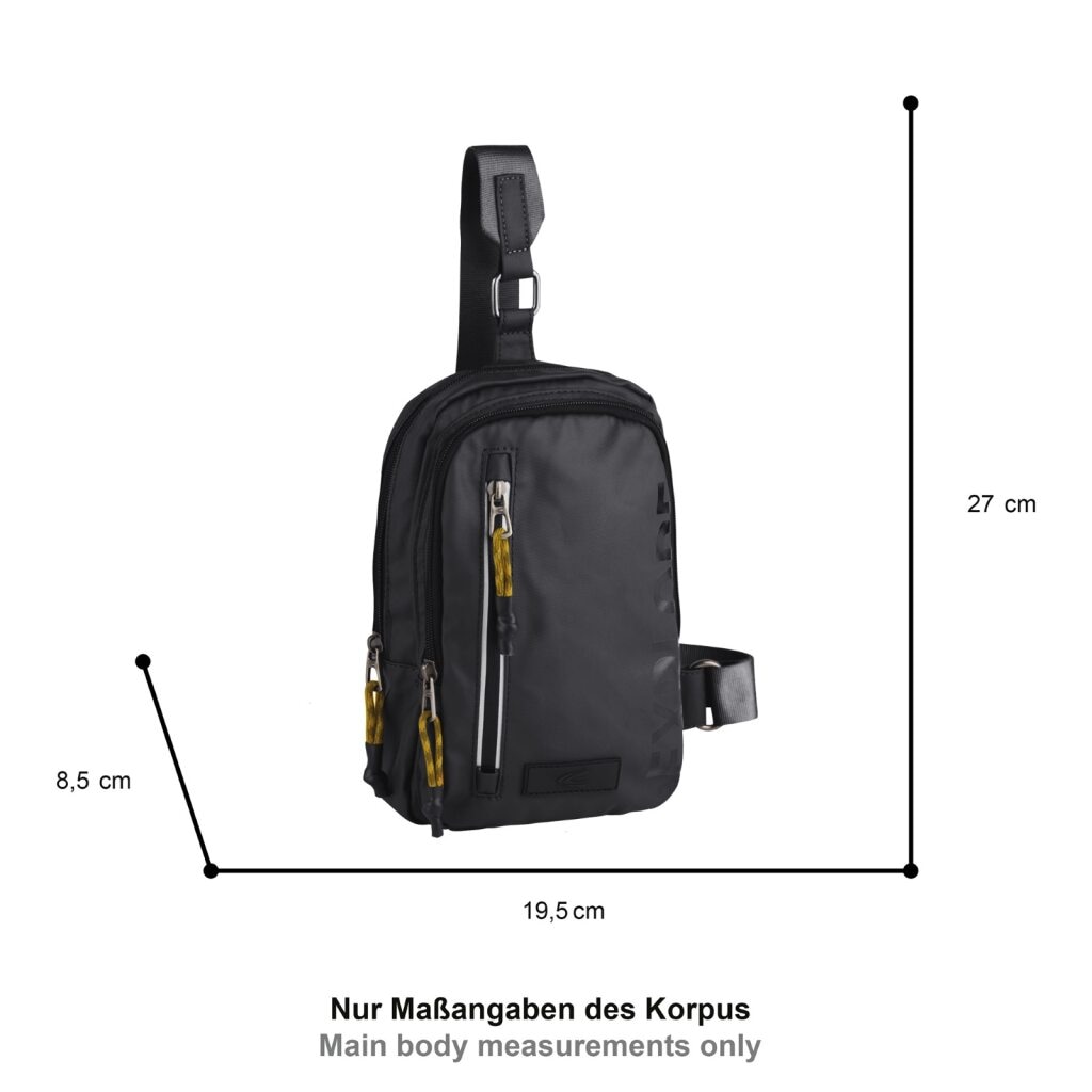 camel active Cityrucksack »Explore« wasserabweisendes recyceltes Nylon und reflektierende Reißverschlüsse