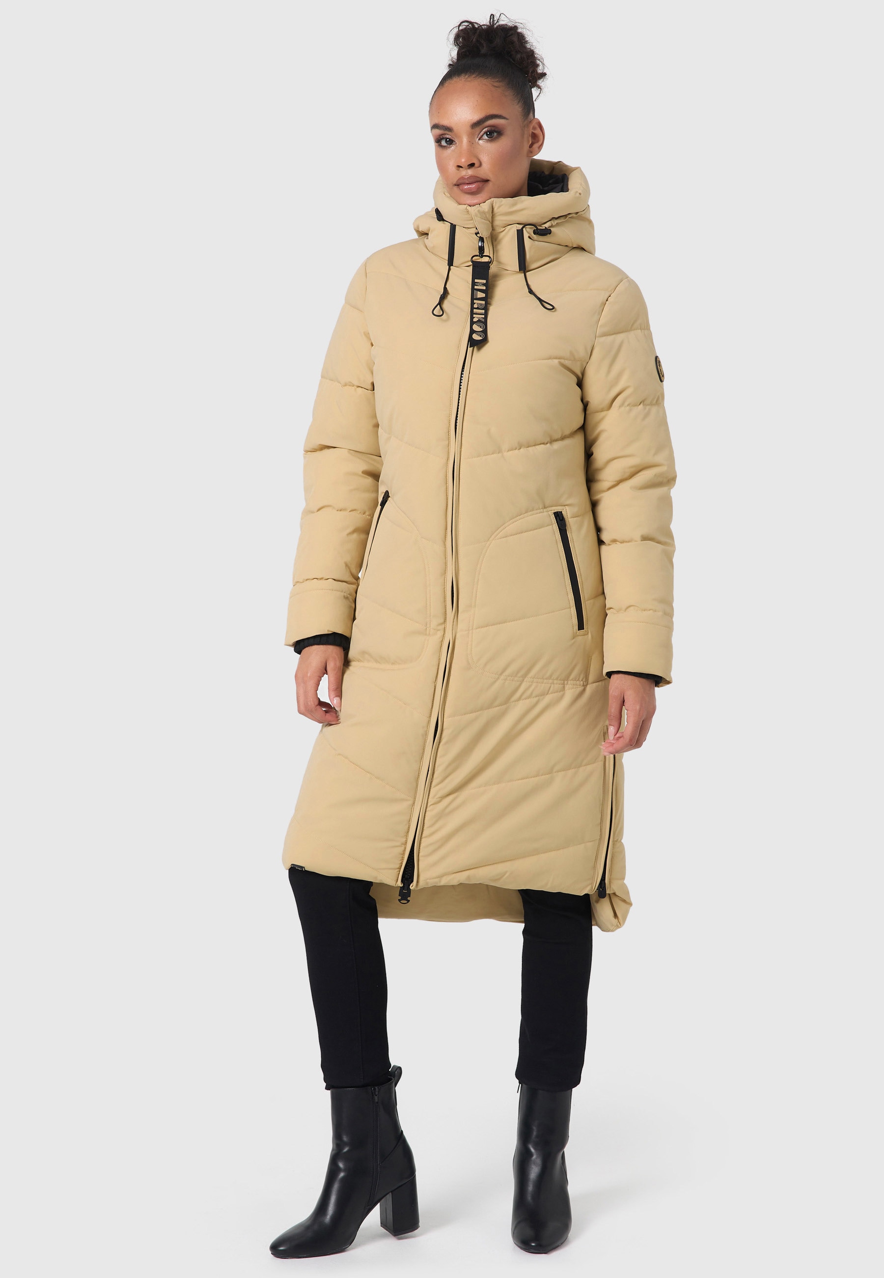 Marikoo Winterjacke »Marikoo Benikoo Damen lange Winterjacke B949«