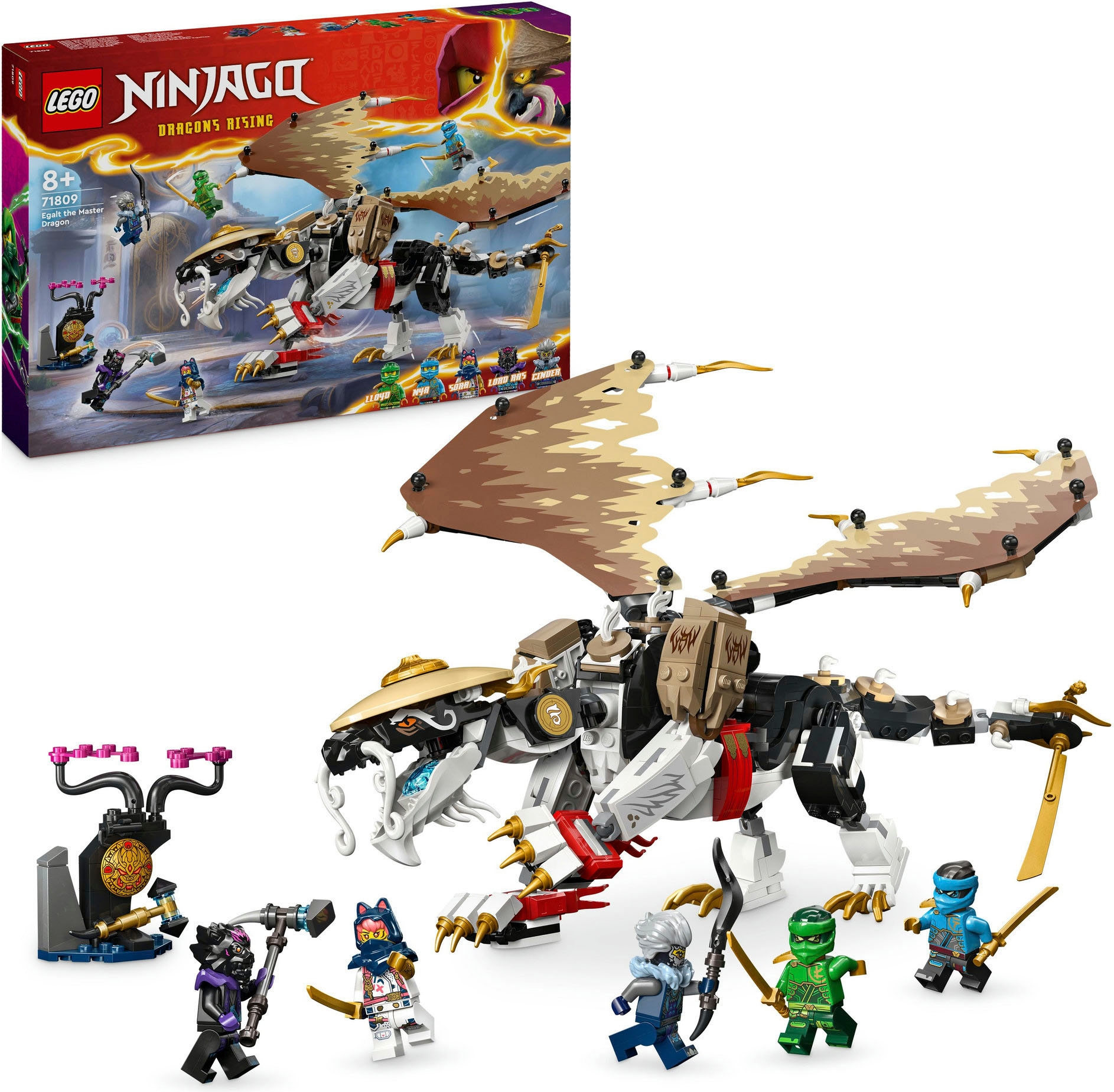 LEGO® Konstruktionsspielsteine »Egalt der Meisterdrache (71809), LEGO Ninjago«, (532 St.), Made in Europe