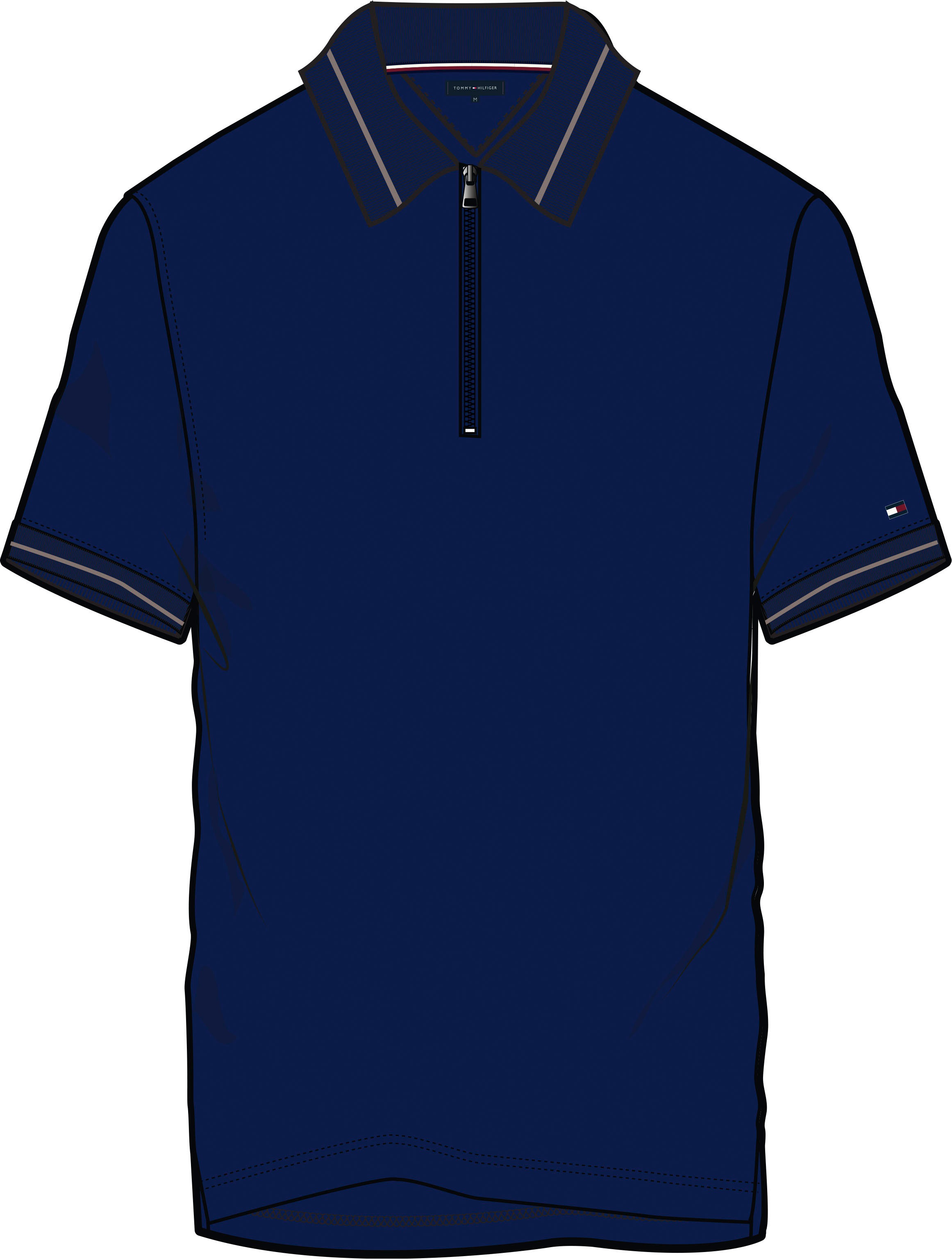 Tommy Hilfiger Poloshirt »DC INTERLOCK ZIP SLIM POLO«, mit Zipper am Ausschnitt kaufen