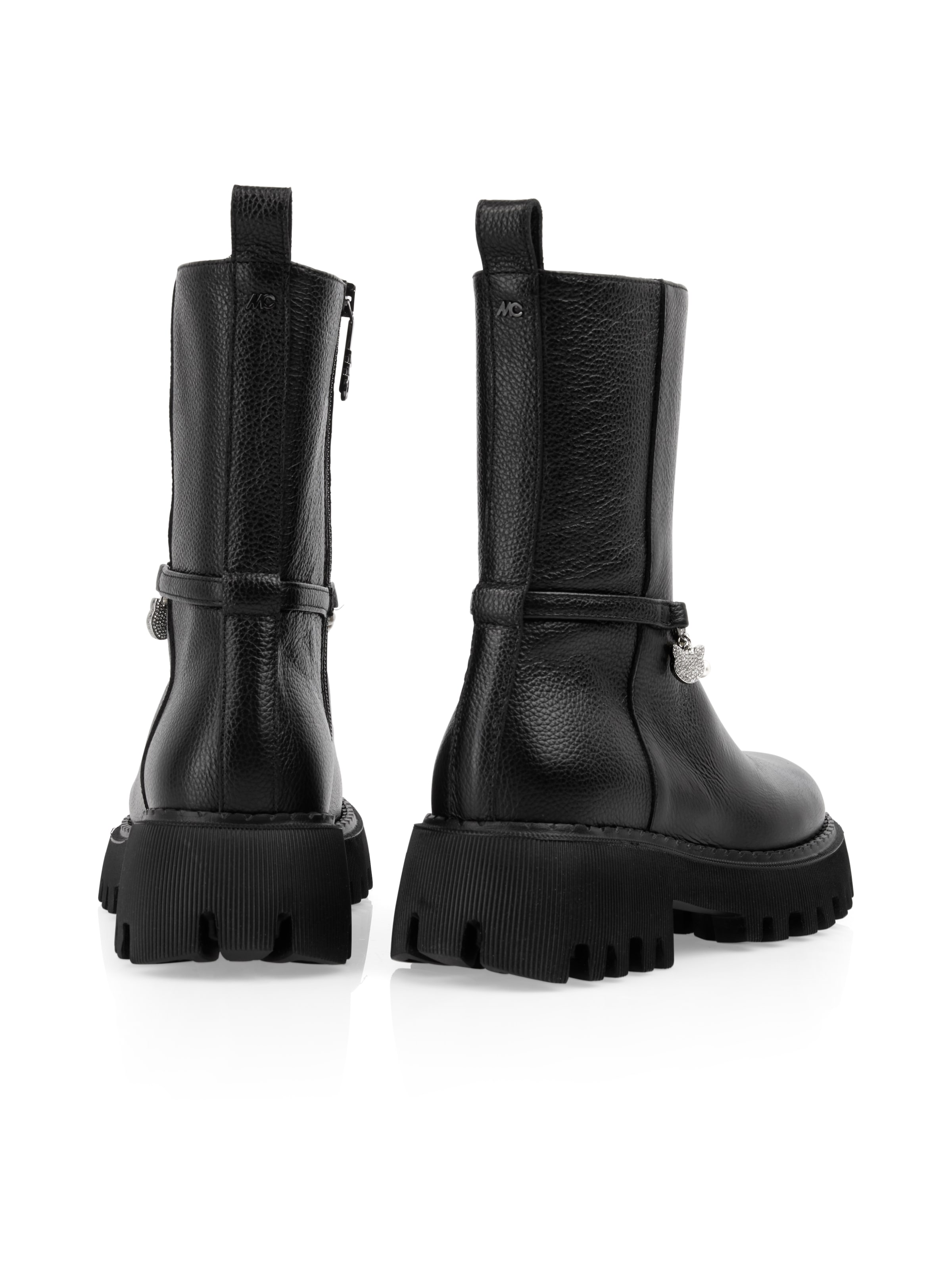 Marc Cain Stiefelette  Blockabsatz, Boots mit markanter Zierkette