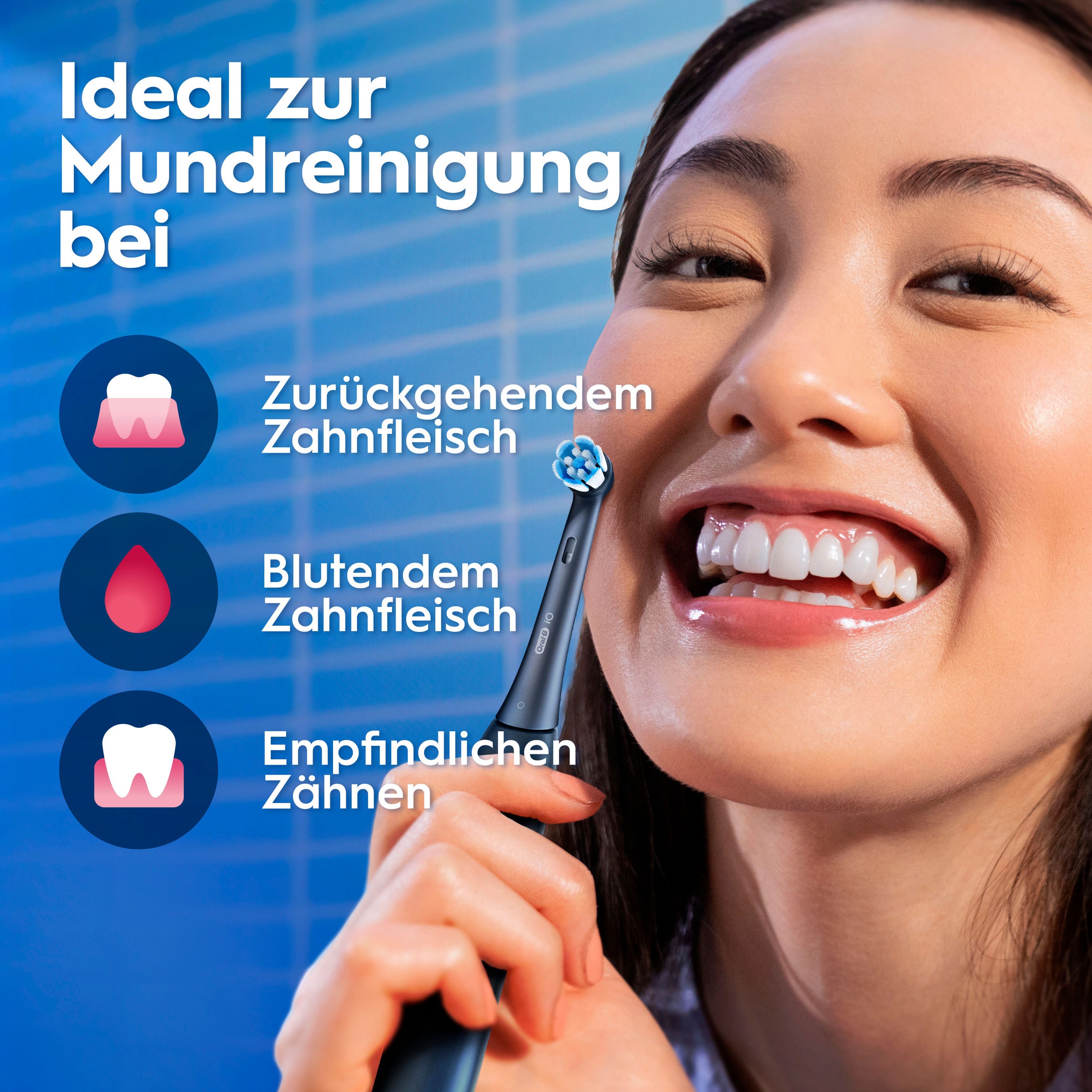 Oral-B Elektrische Zahnbürste »iO Series 3 Doppelpack« 2 Stk. Aufsteckbürsten Magnet-Technologie