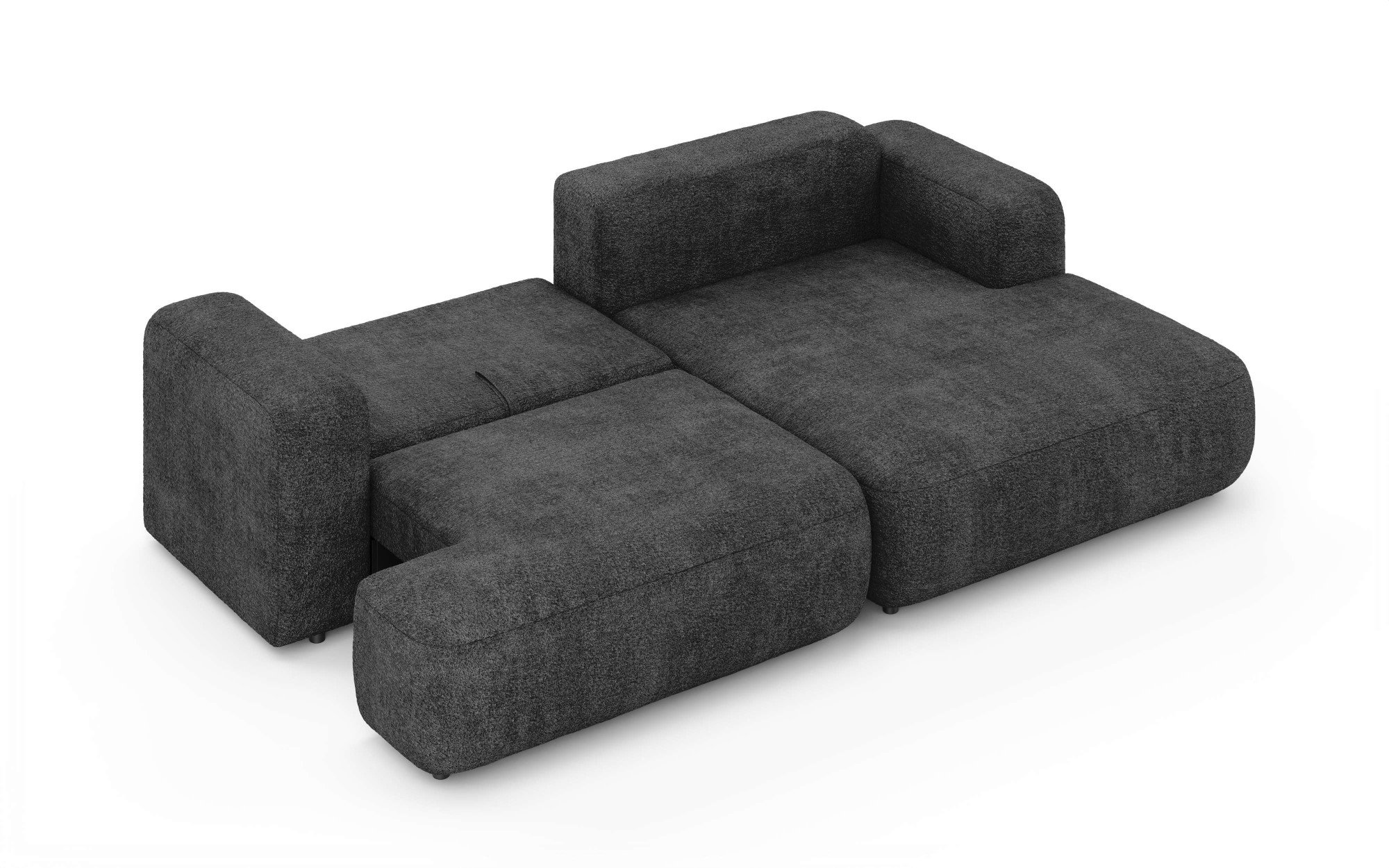 OTTO home Ecksofa »VEEVIA L-Form, Schlafsofa, Verlässliche Qualität, Breite 256cm« mit Bettkasten, belastbar bis 480kg, inklusive Rücken- und Zierkissen