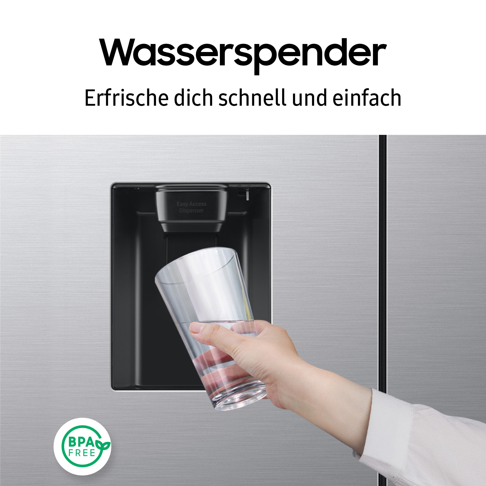 Samsung French Door »RF50C530ES9«, Wasserspender mit Wassertank, Auto Ice Maker per Festwasseranschluss