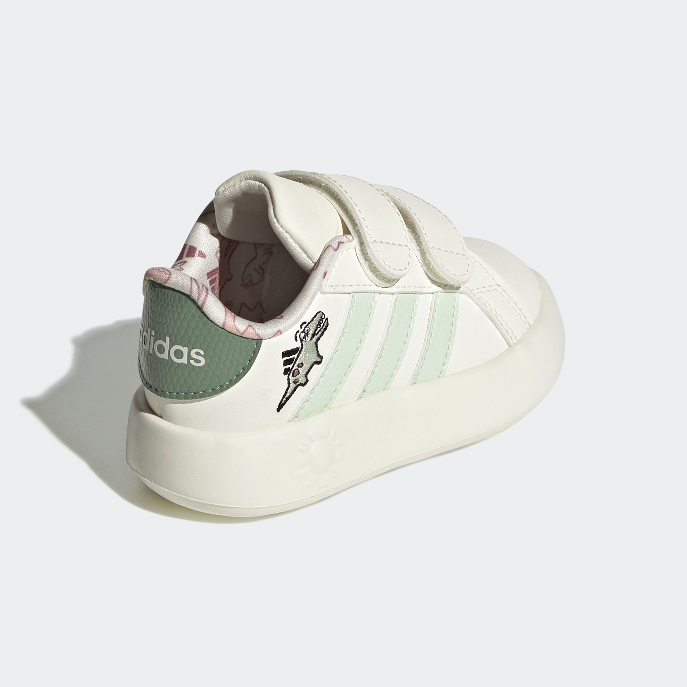 adidas Sportswear Klettschuh »DINO GRAND COURT 2.0 KIDS«, Design auf den Spuren des adidas Superstar, für Kinder