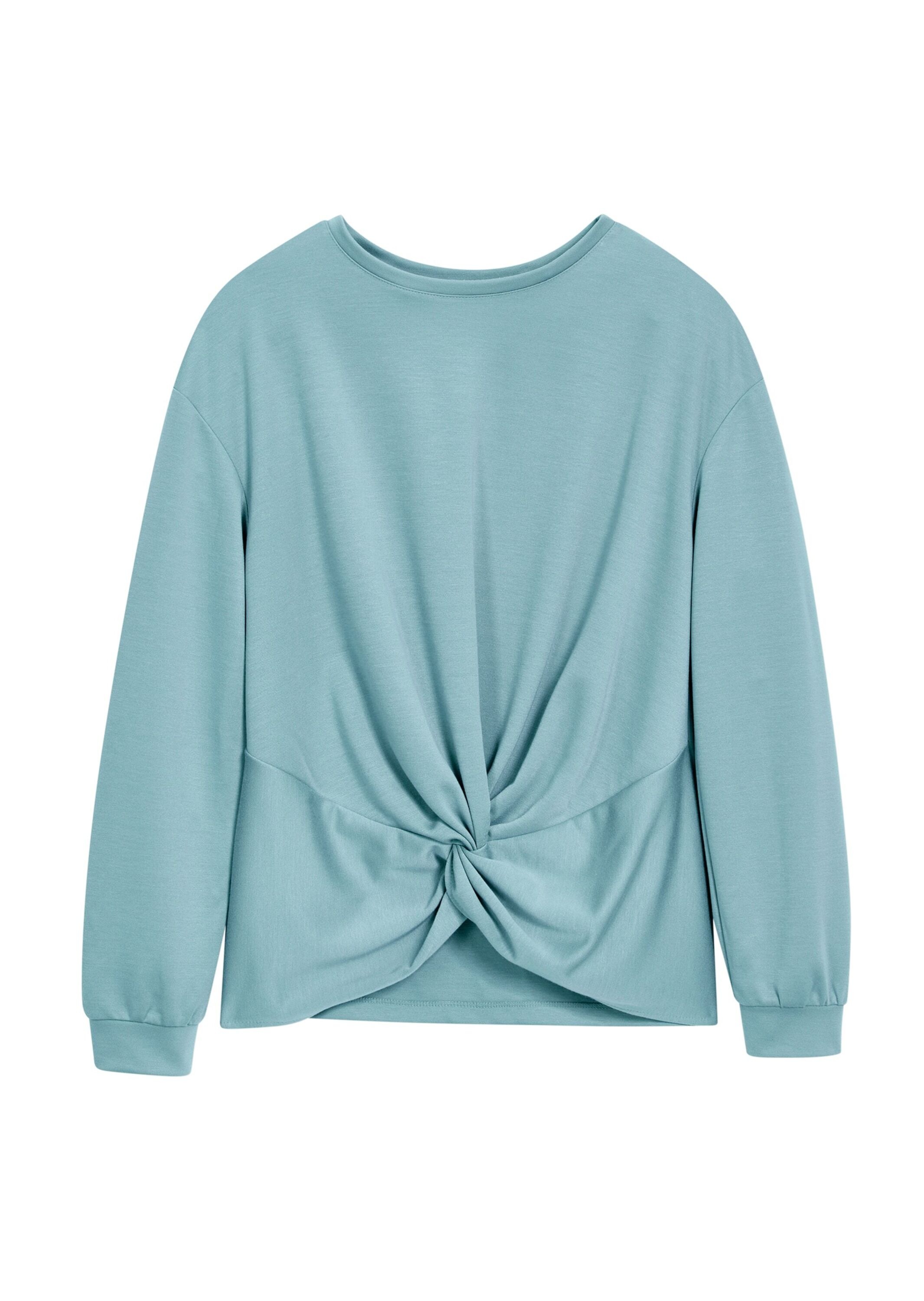 MADELEINE Langarmshirt »Sweatshirt Sweatshirt mit Knoten-Drapierung«