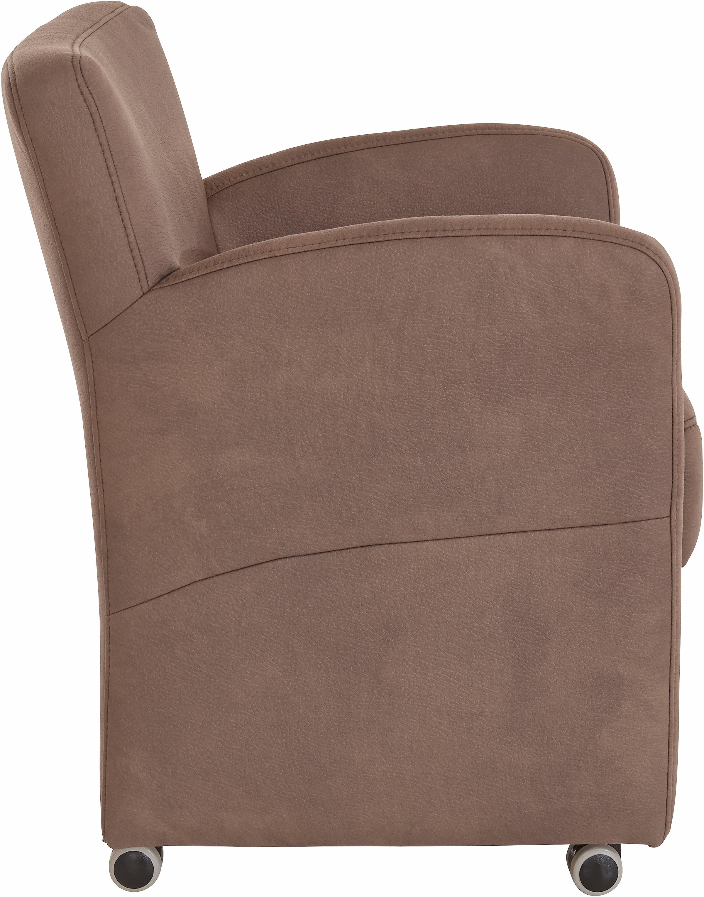 exxpo - sofa fashion Sessel »Intenso, Loungesessel, modern, wahlweise in Leder oder Textil«, hohe Bodenfreiheit, frei im Raum stellbar, hoher Sitzkomfort