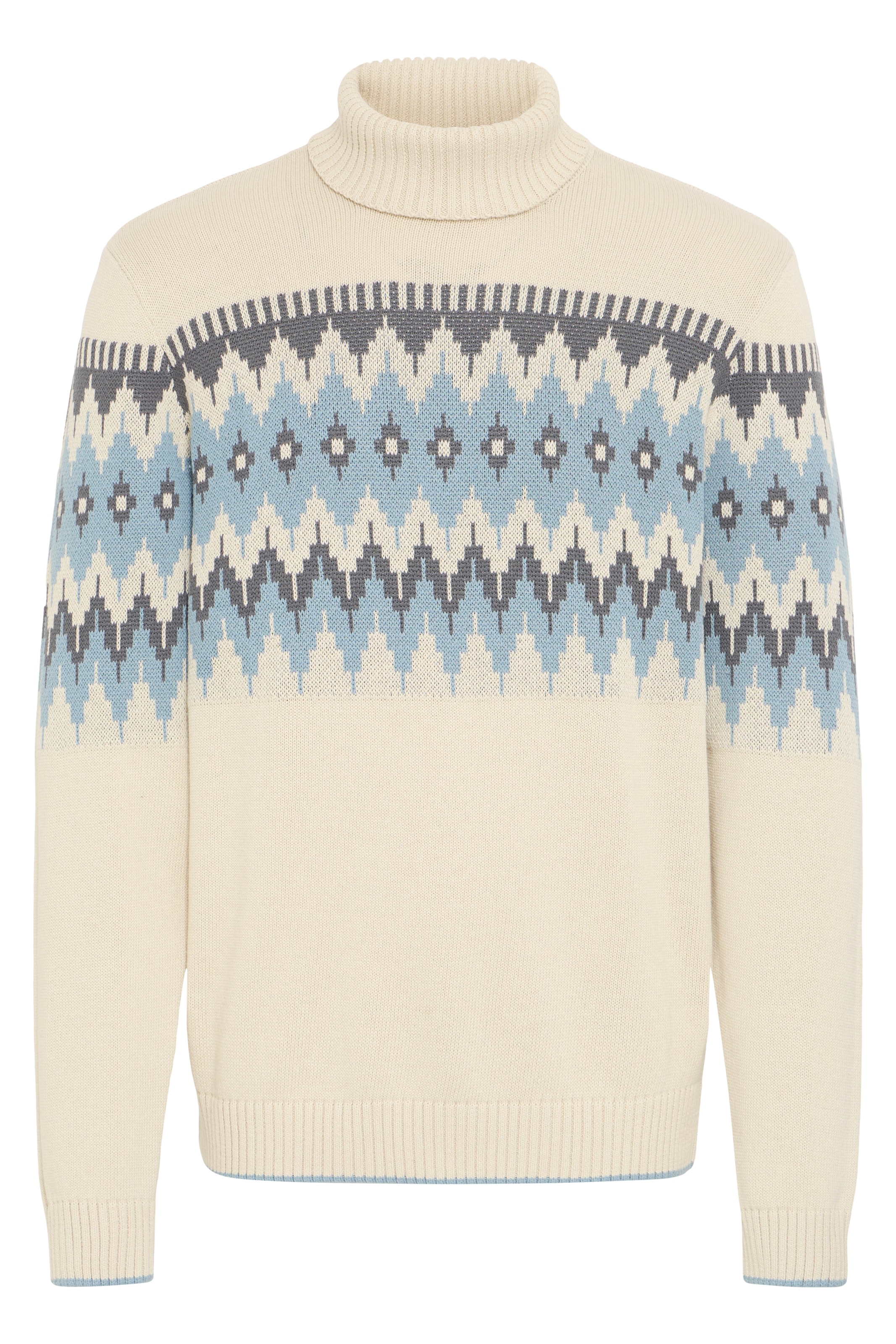 Blend Rollkragenpullover »BHBENJI JACQ KNIT« im tollen Jacquardmuster