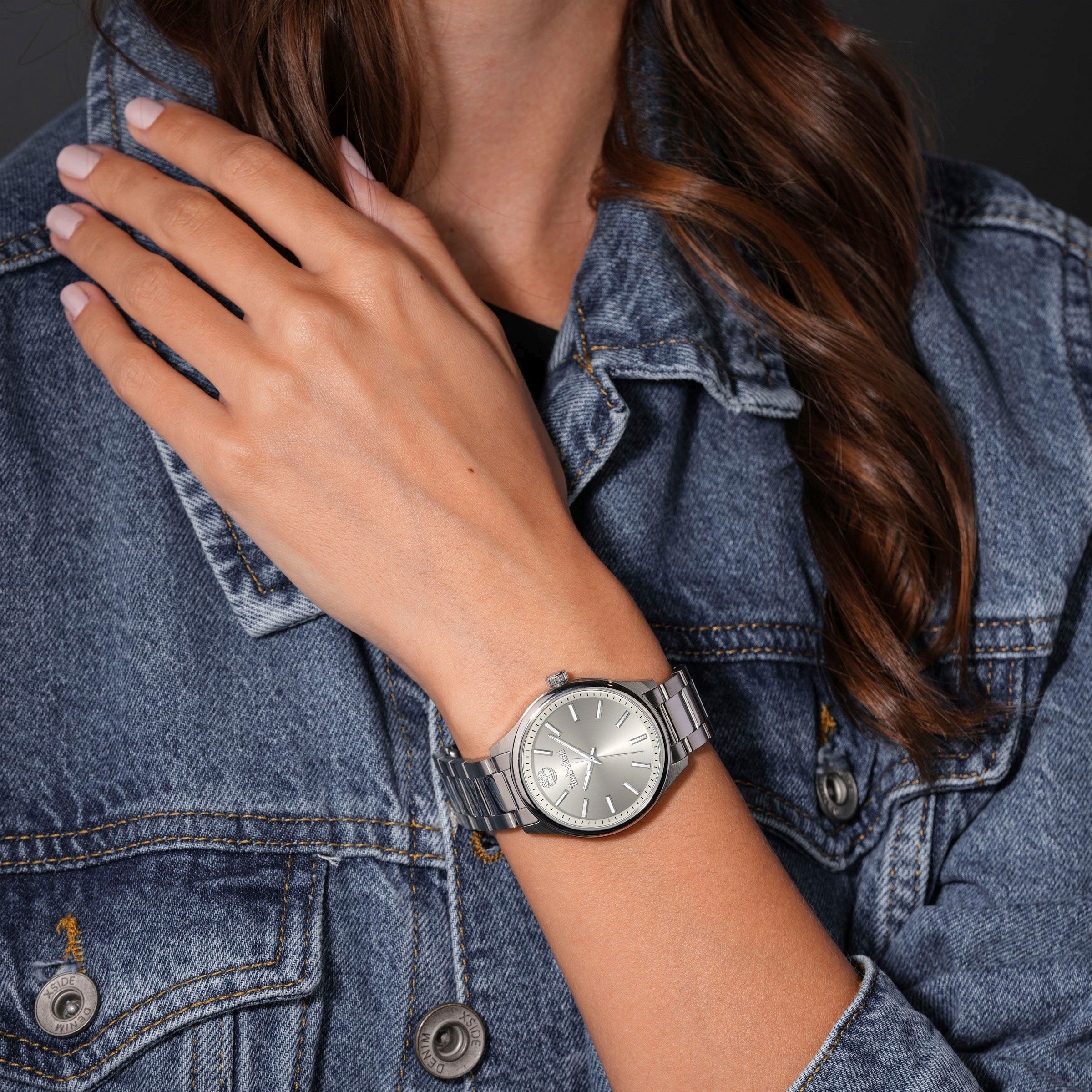 Timberland Quarzuhr »LADIES NORTHBRIDGE«, Armbanduhr, Damenuhr, Edelstahlarmband