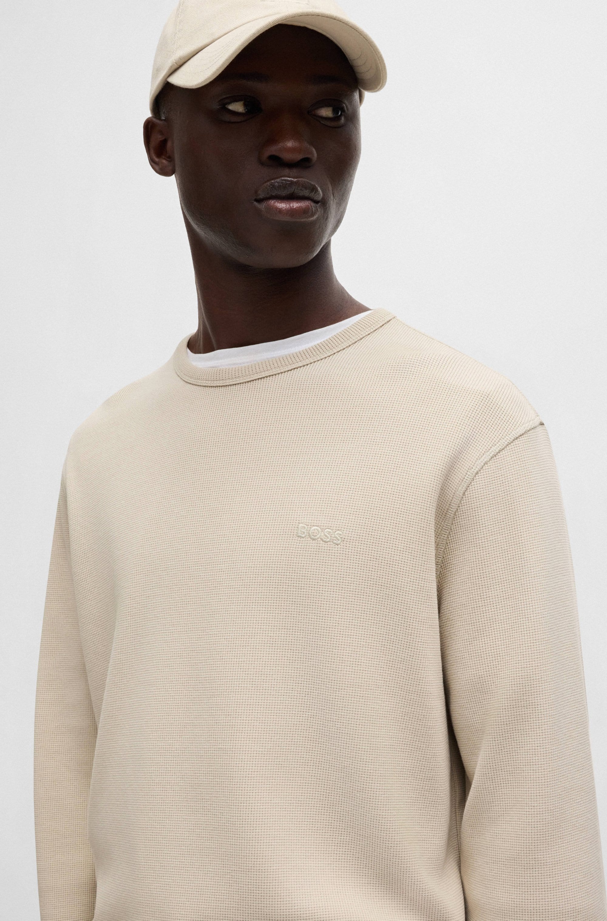 BOSS ORANGE Langarmshirt »Tempesto«, mit BOSS-Stickerei