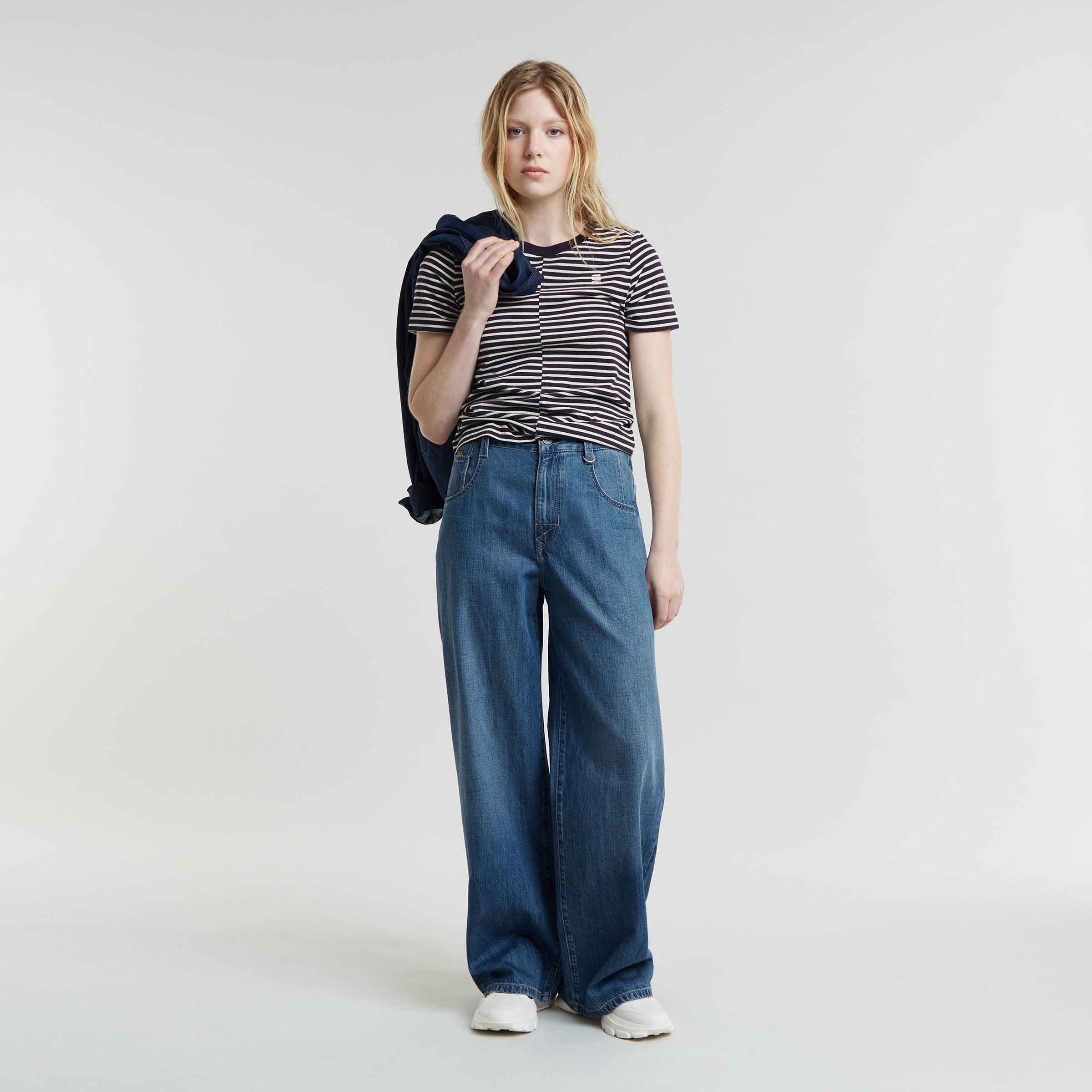 G-STAR T-Shirt »Front seam stripe r t wmn«