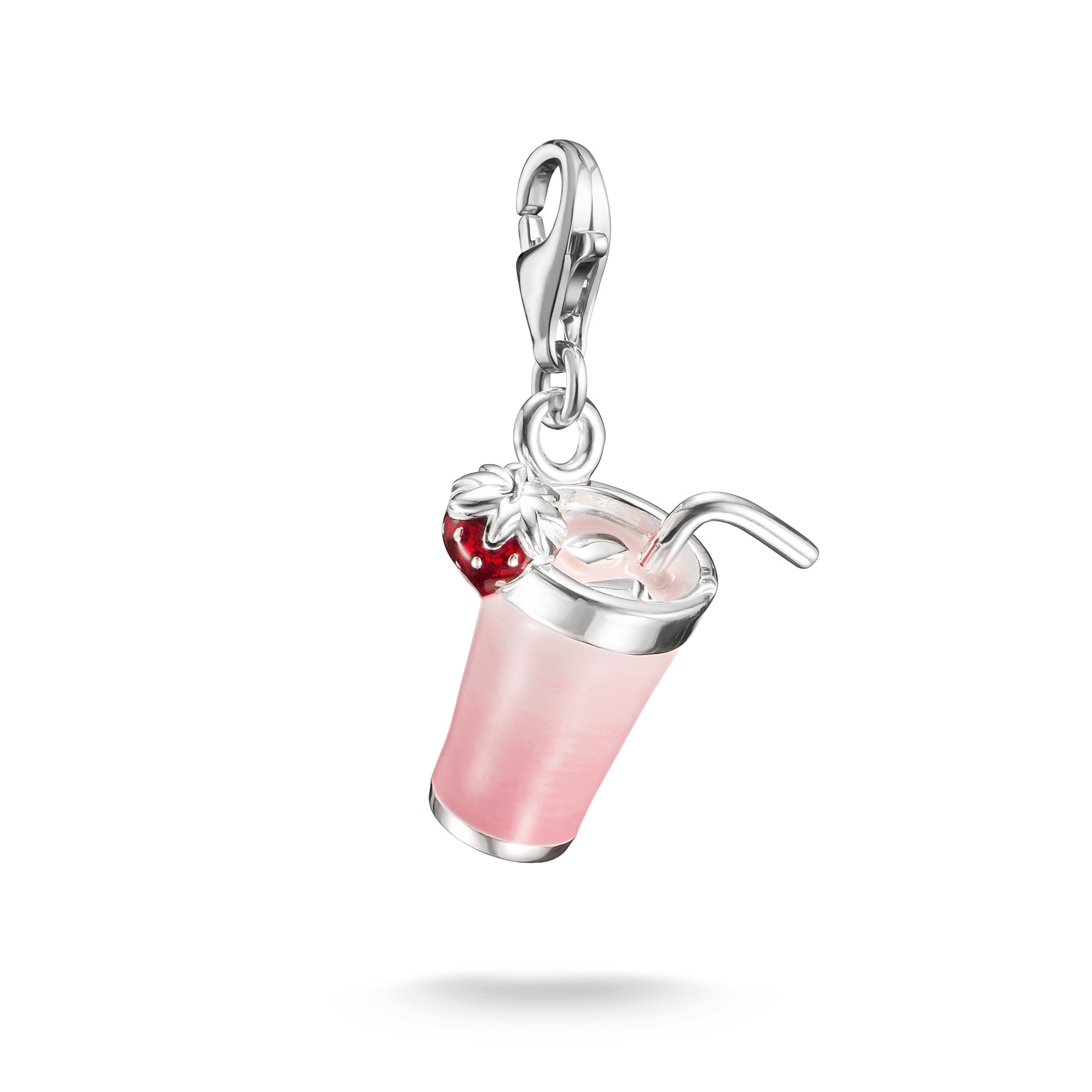 THOMAS SABO Charm-Einhänger »Charm Pink Matcha - Original« Emaille