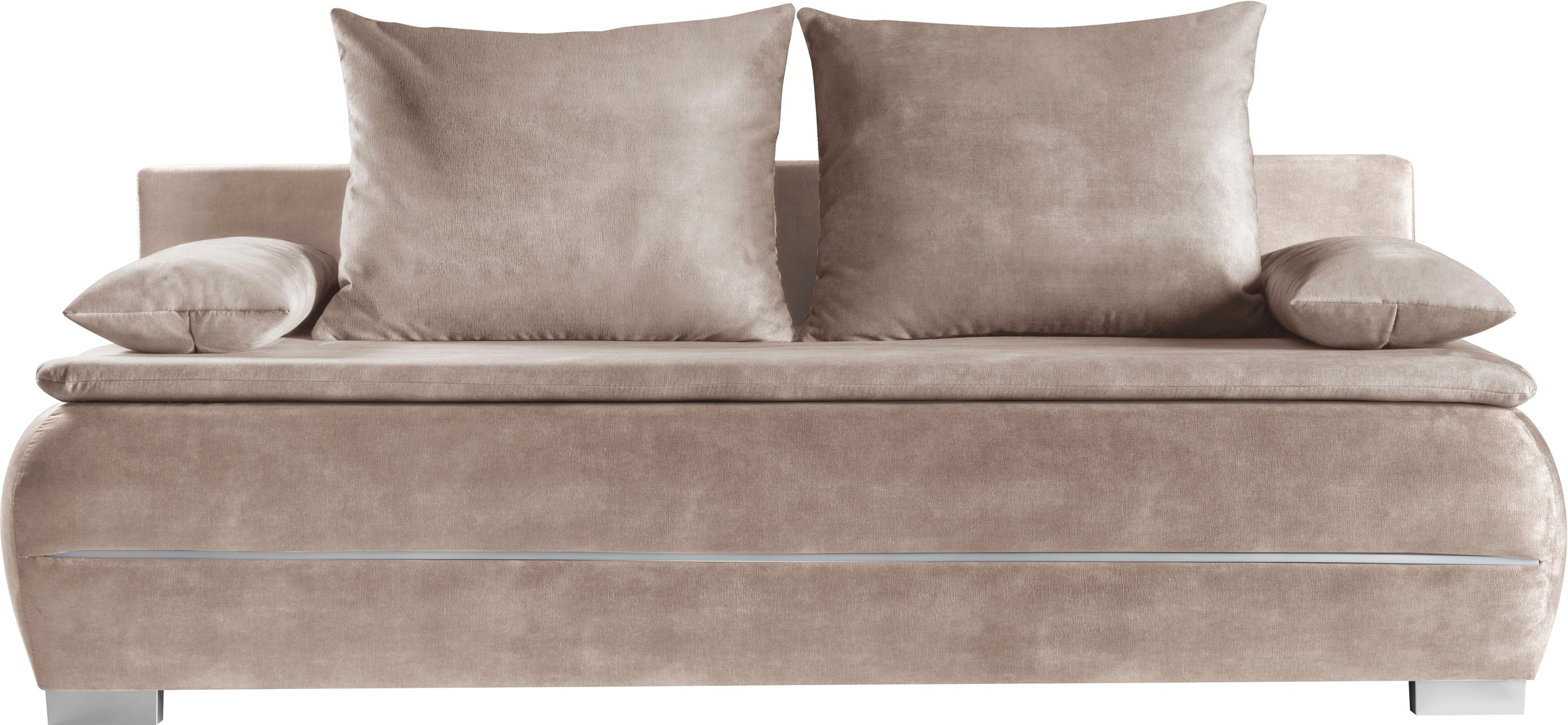 WERK2 Schlafsofa »Tekla LED«, 2-Sitzer Schlafcouch mit Bettkasten & stylischer RGB-LED-Beleuchtung
