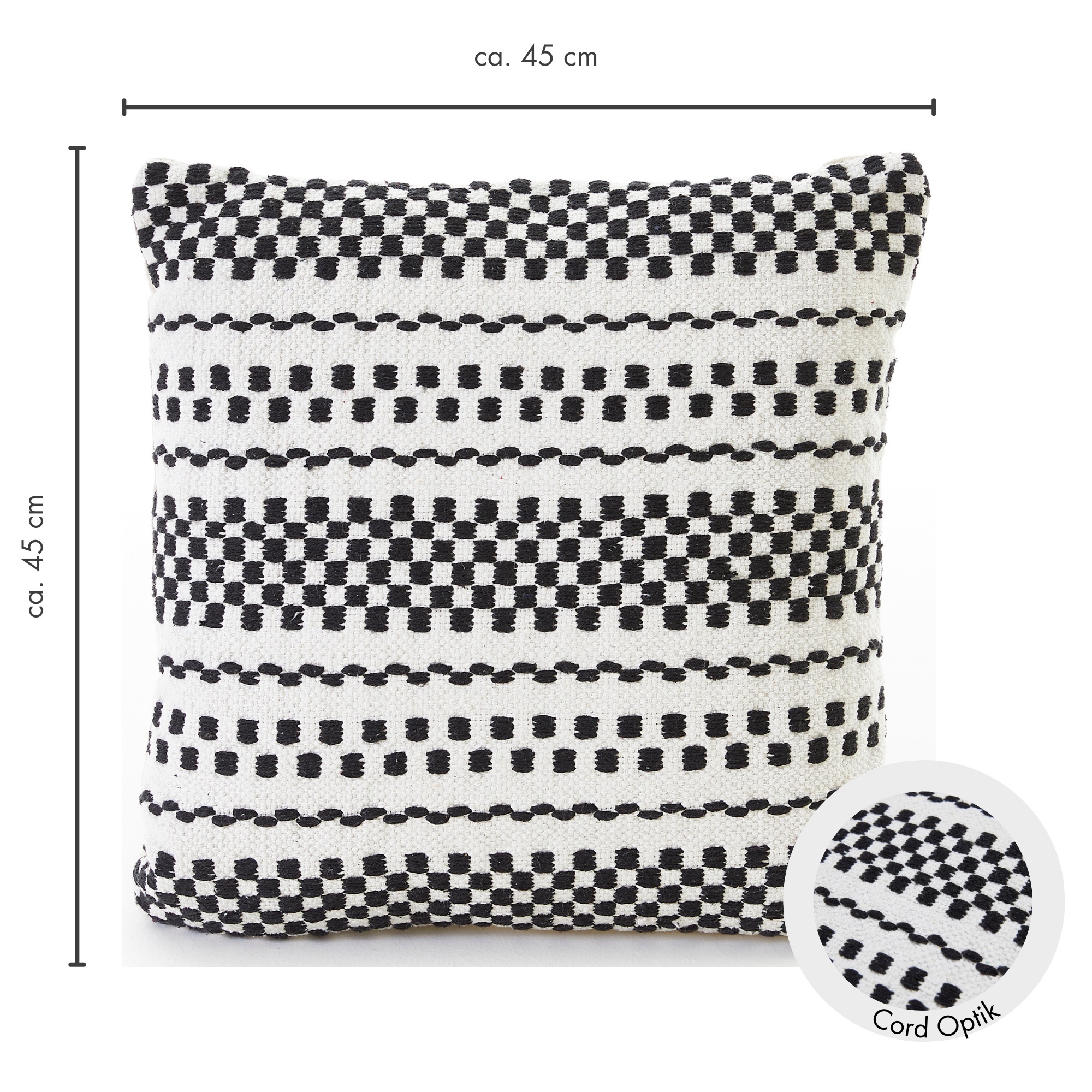 Andiamo Dekokissen »Malena« Ethnomuster, Sofakissen, Kissenhülle mit Füllung, eckig, 45x45 cm