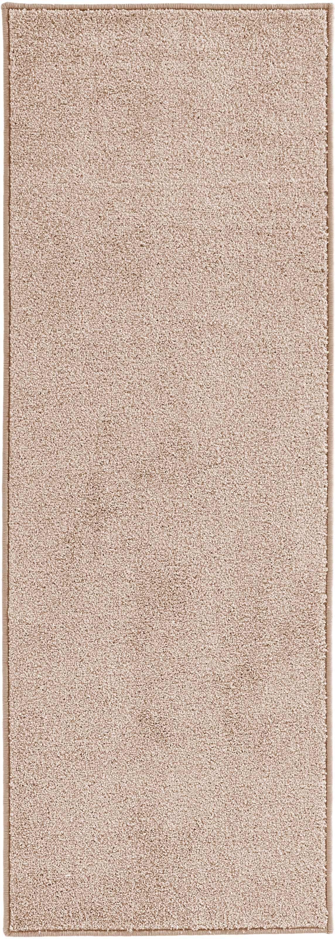 HANSE Home Teppich »Pure 100 Kurzflor«, rechteckig, 13 mm Höhe, Kurzflor, uni, umkettelt, Läufer, Wohnzimmer, Kinderzimmer, Flur