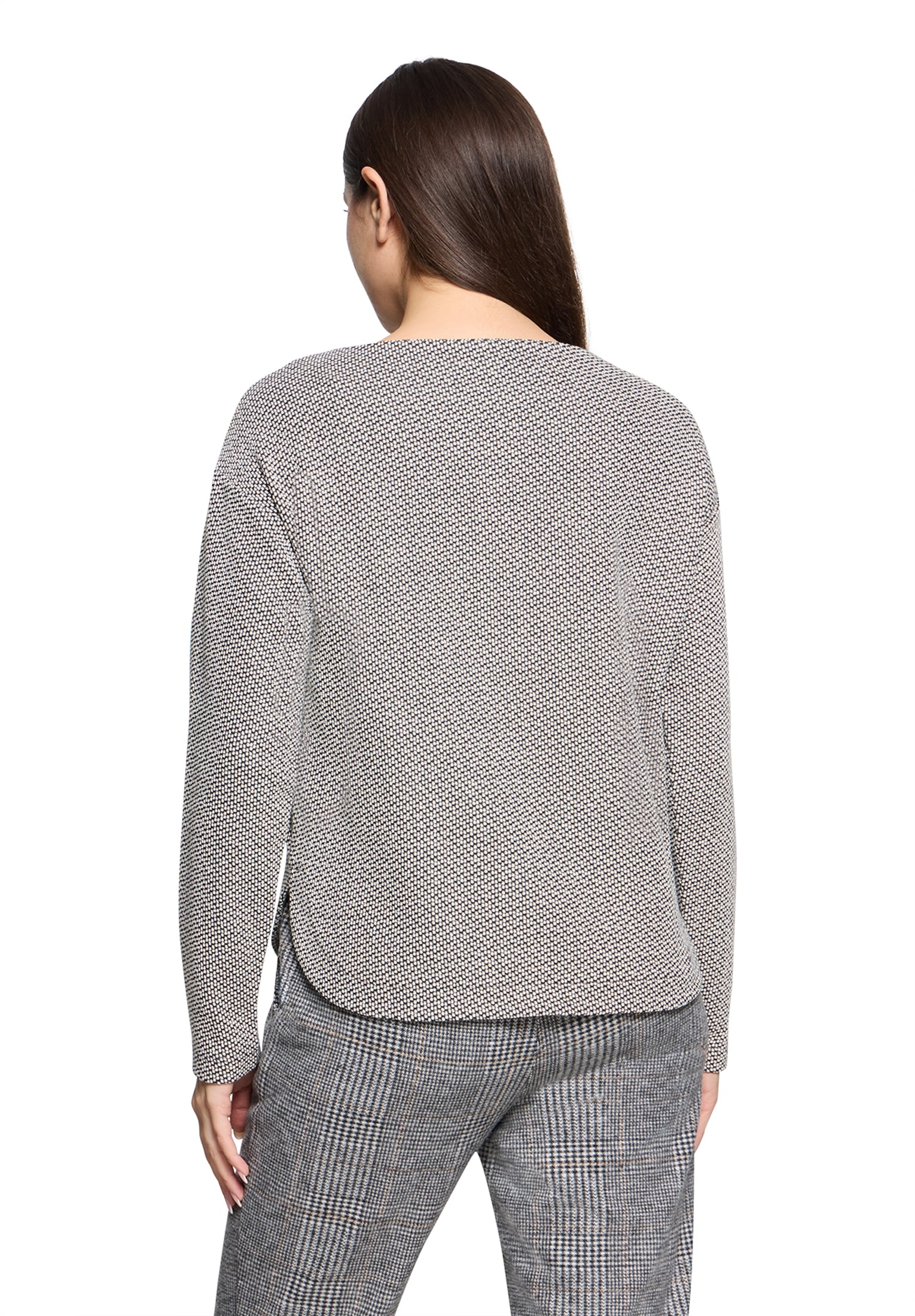 Betty&Co Rundhalsshirt »Casual-Shirt mit Struktur«