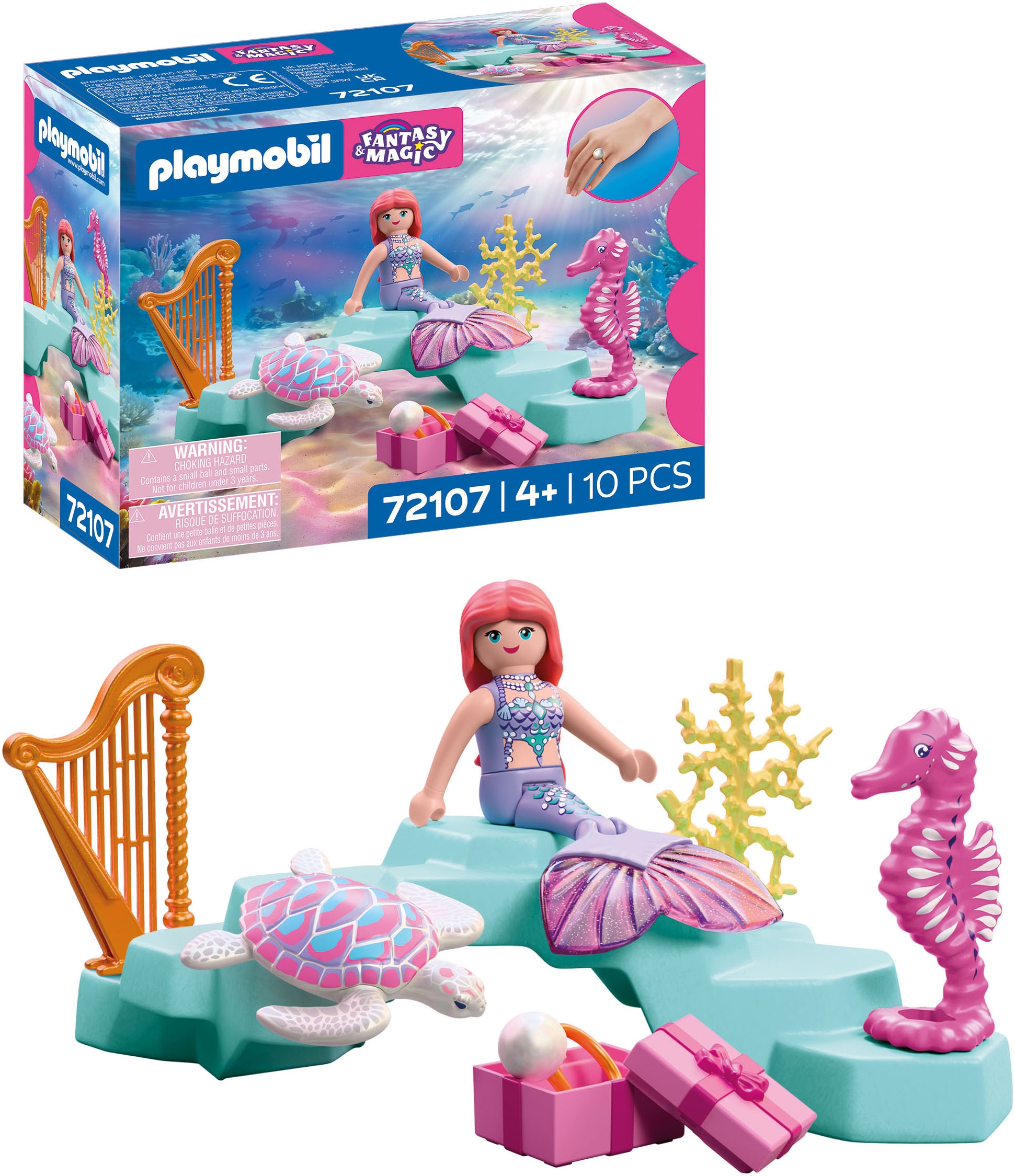 Playmobil® Konstruktions-Spielset »Meerjungfrau mit Geschenk (72107), Fantasy & Magic«