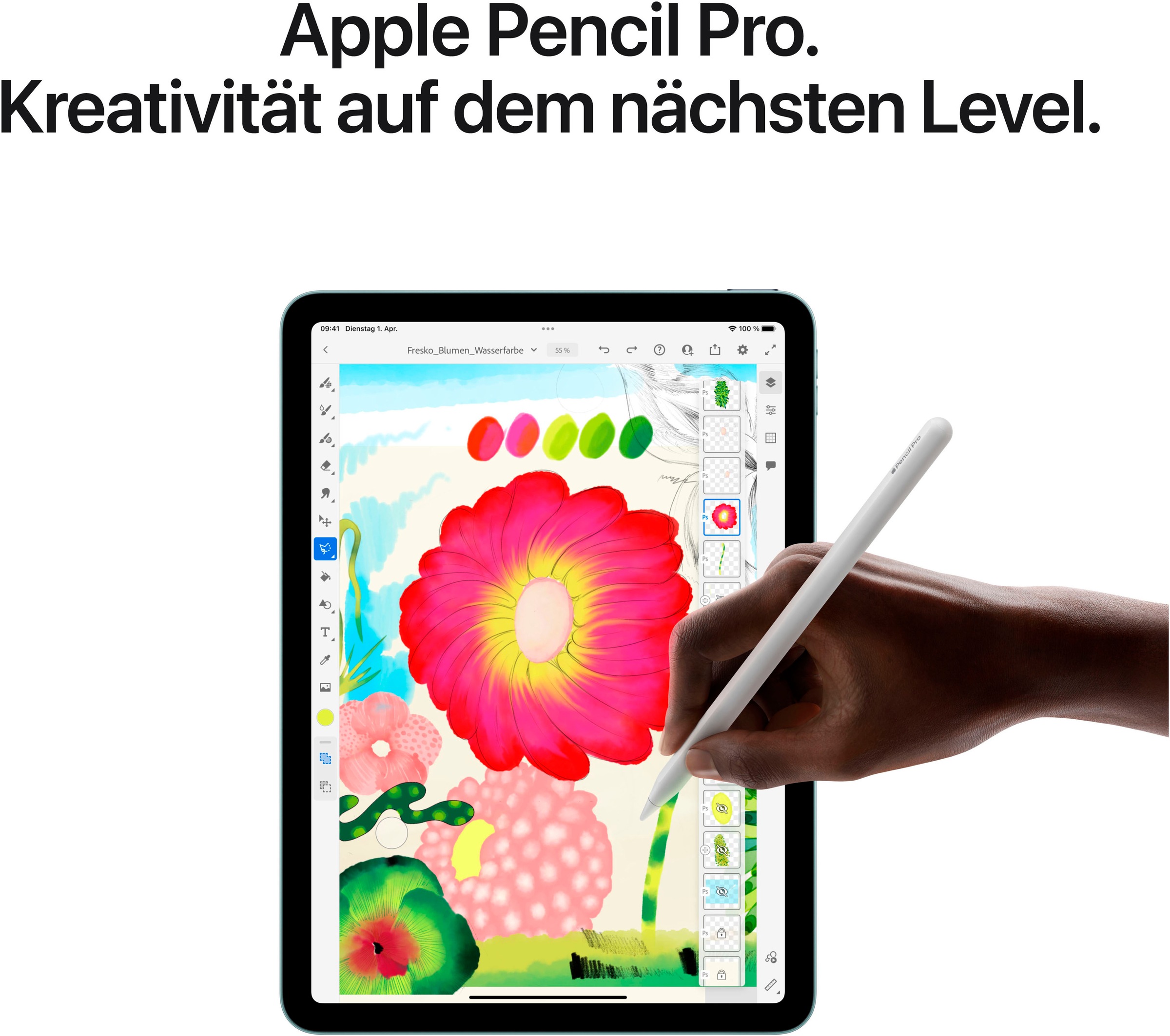 Apple Tablet »13" iPad Air Wi-Fi + Cellular (2025)«, (32,78 cm / 12,9 Zoll), iPadOS, 5G,)