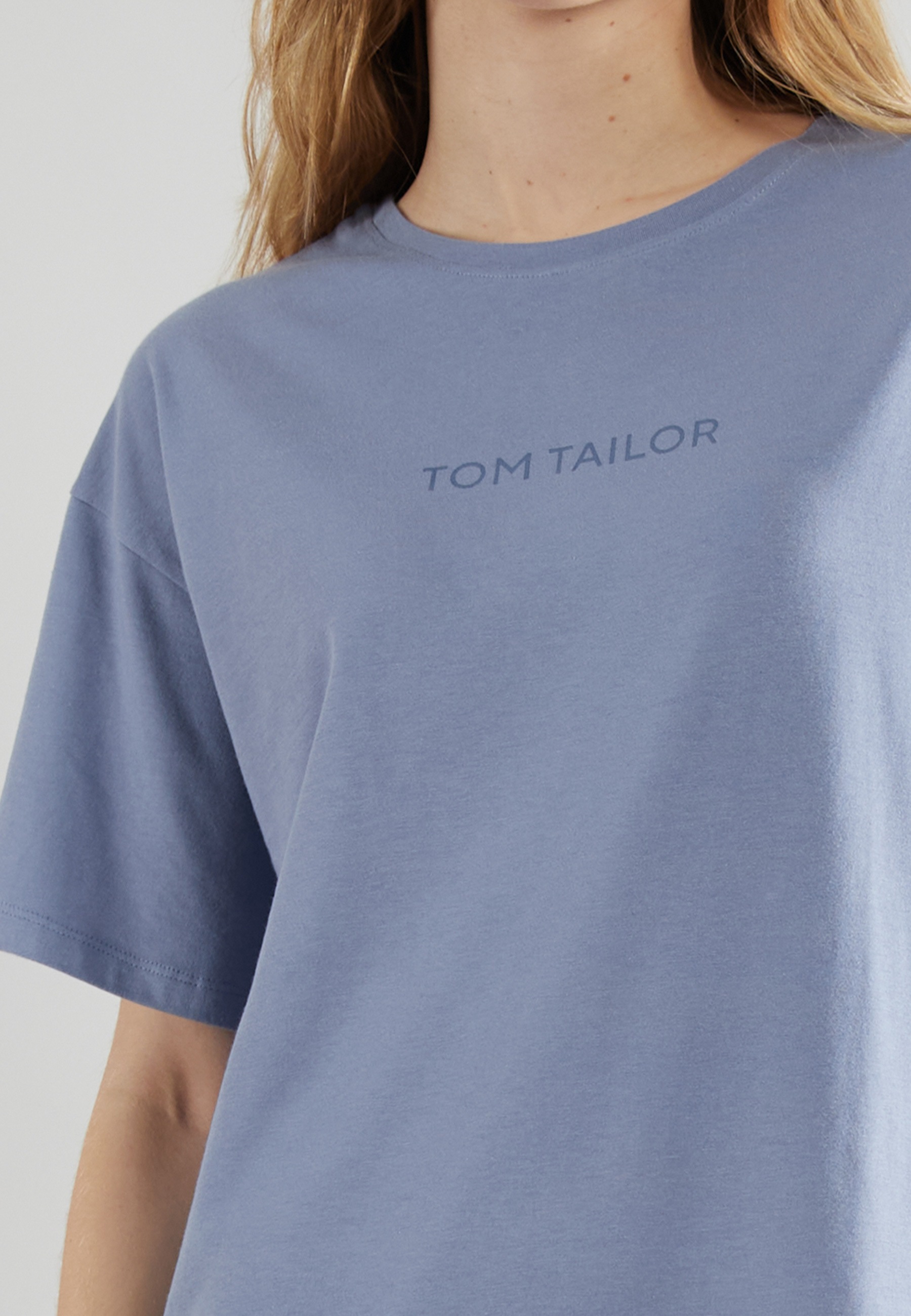 TOM TAILOR Nachthemd »Charlotte«, Mit Logoschriftzug vorn