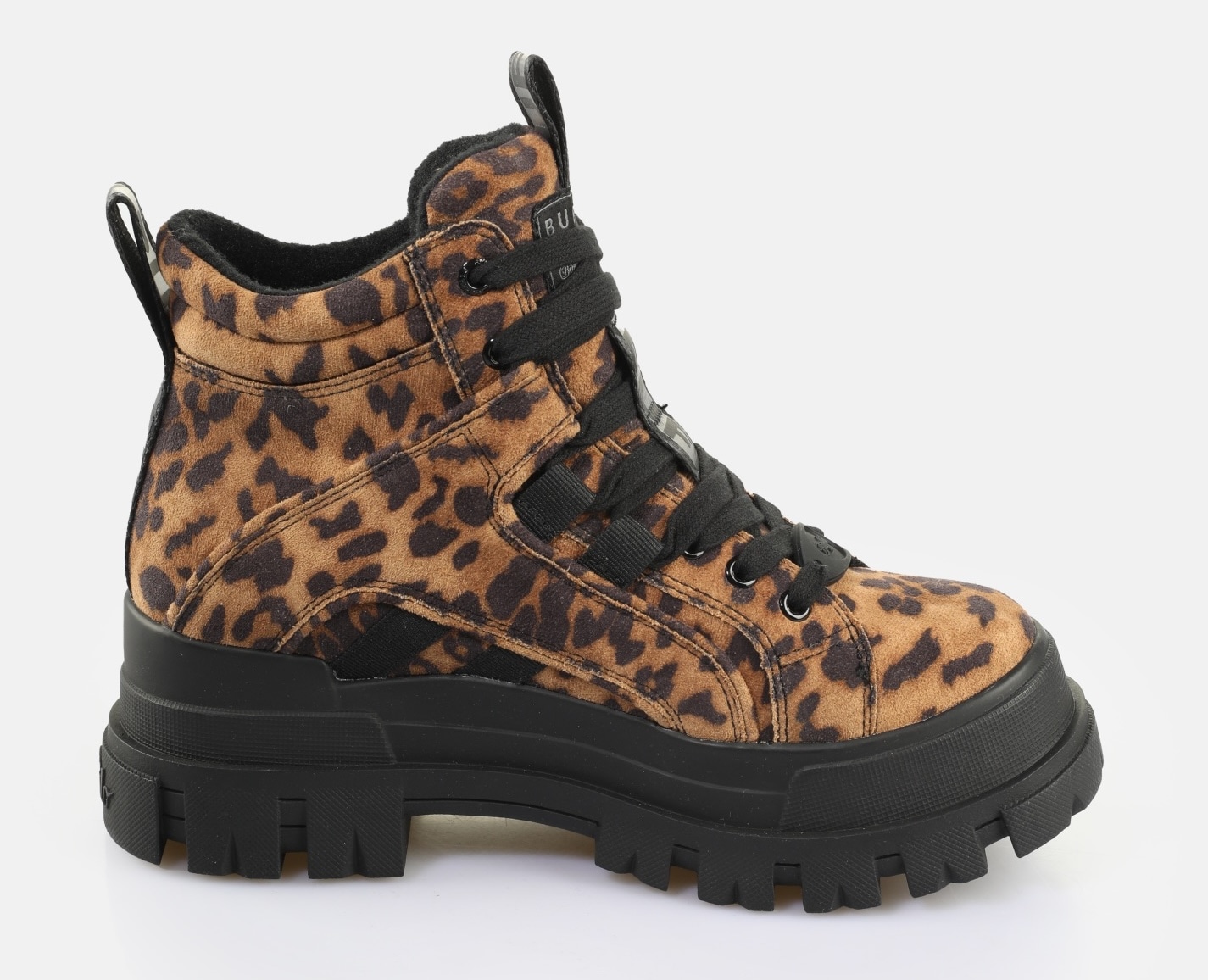 Buffalo Schnürboots »ASPHA NC MID«  Trendboots, Stiefelette, Plateauboots im Leo-Look