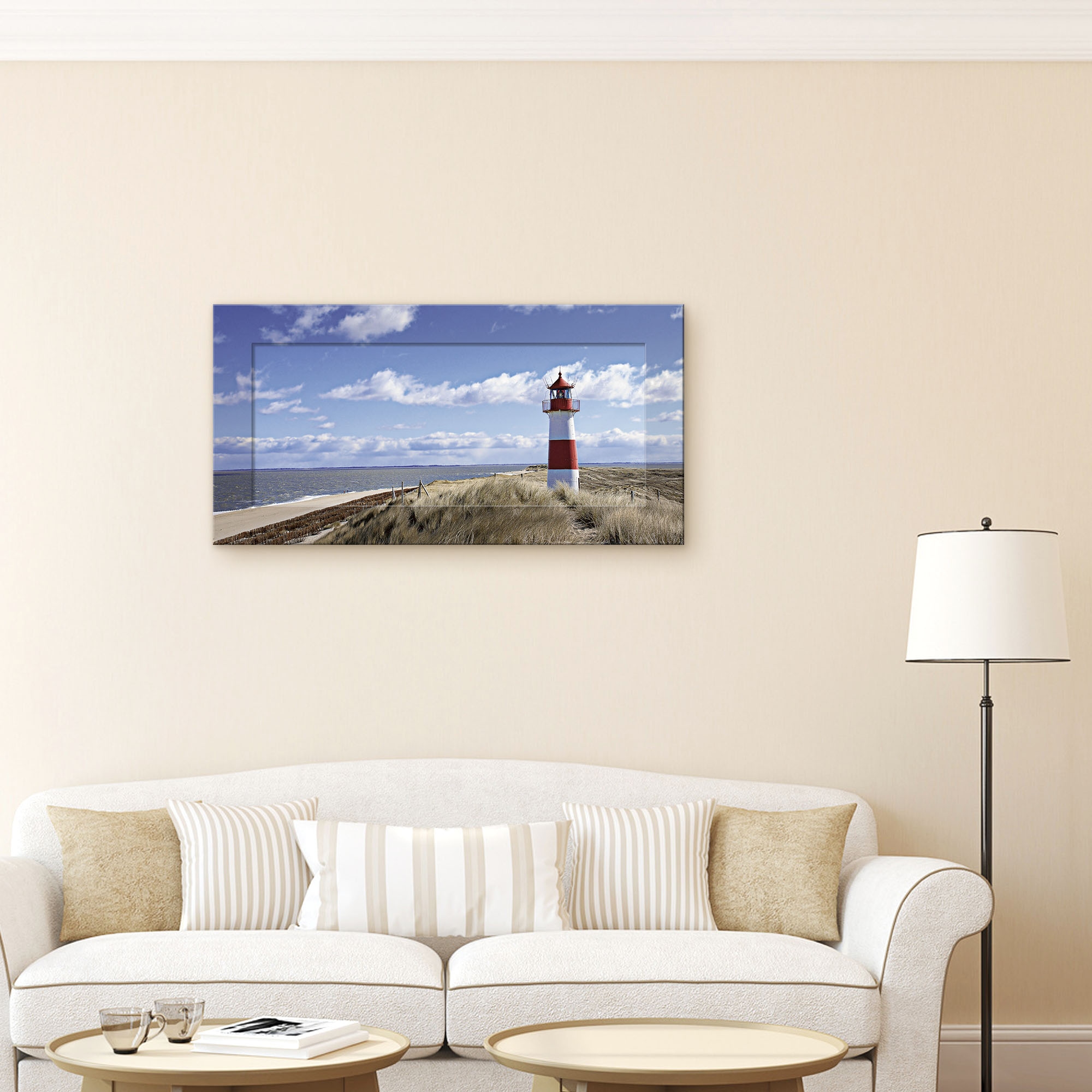 Artland Wandbild »Leuchtturm Sylt«, Gebäude, (1 St.), 3D Optik gebogen