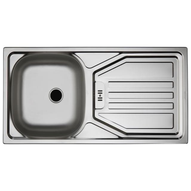 wiho Küchen Spülenschrank »Kiel«, 110 cm breit, inkl. Tür/Griff/Sockel für  Geschirrspüler bei OTTO