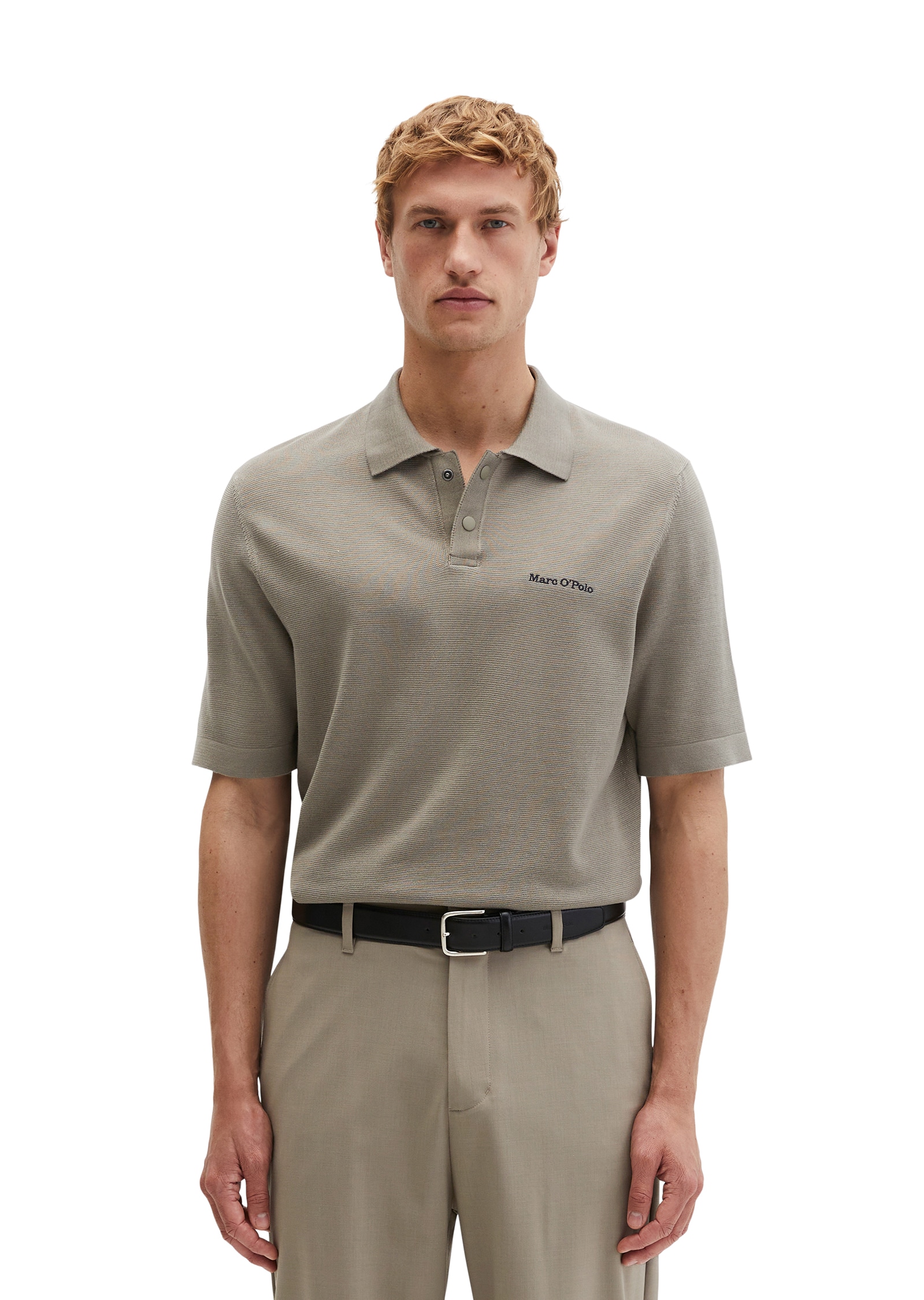 Marc O'Polo Poloshirt »DFB Travel Collection« aus reiner Bio-Baumwolle, Strick-Polo