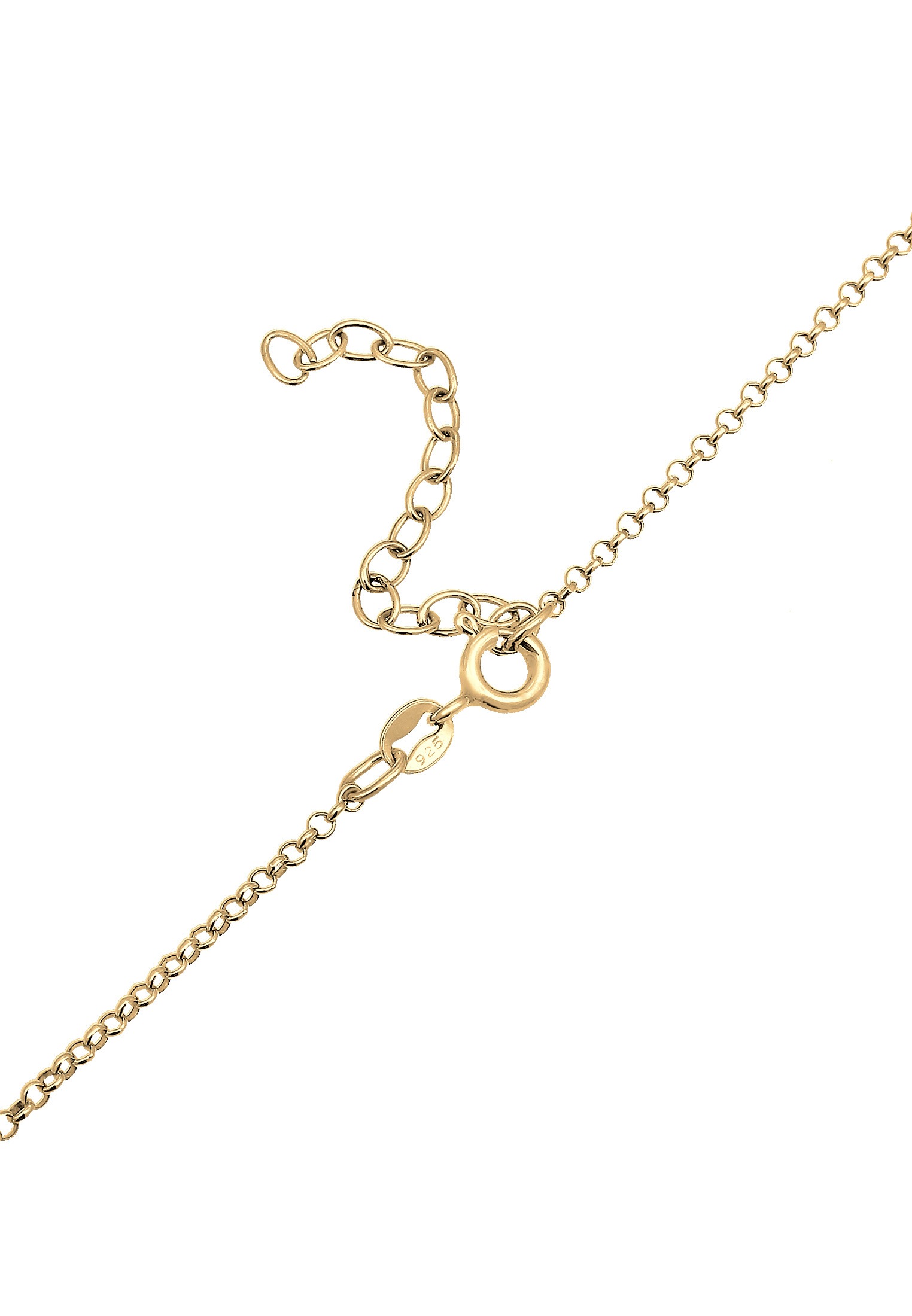 Elli Choker »Halskette Evil Eye Zirkonia Weiß 925 Sterling Silber vergoldet«