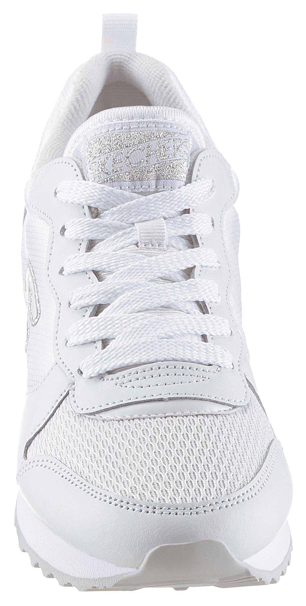 Skechers Sneaker »Gold´n Gurl«, Freizeitschuh, Halbschuh, Schnürschuh mit Metallic-Details