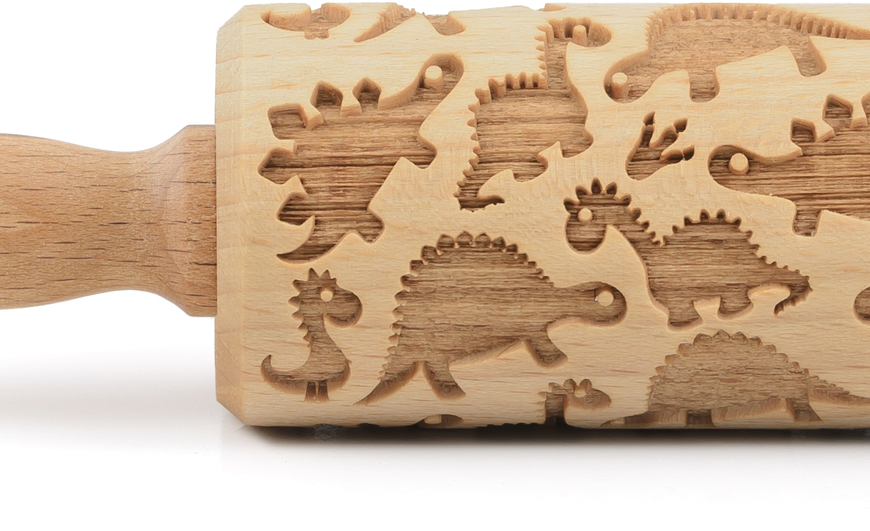 folkroll Teigroller »3D-Motiv-Teigrolle« Dinosaurier