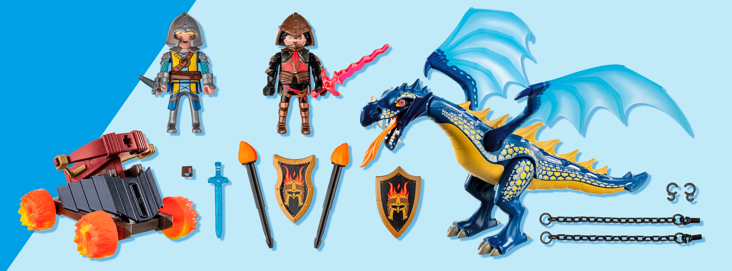 Playmobil® Konstruktions-Spielset »Drache im Gefecht (71644), Novelmore« Made in Europe